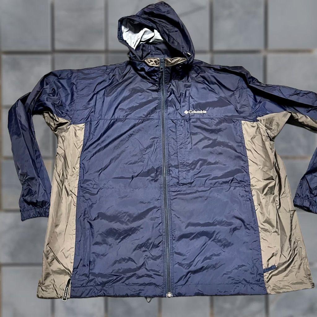 Vintage Columbia Jacket Windbreaker Blue Coat Nylon Rain Hooded Mens XXL Vented Modern2XL Size US XXL / EU 58 / 5 - 1 Thumbnail