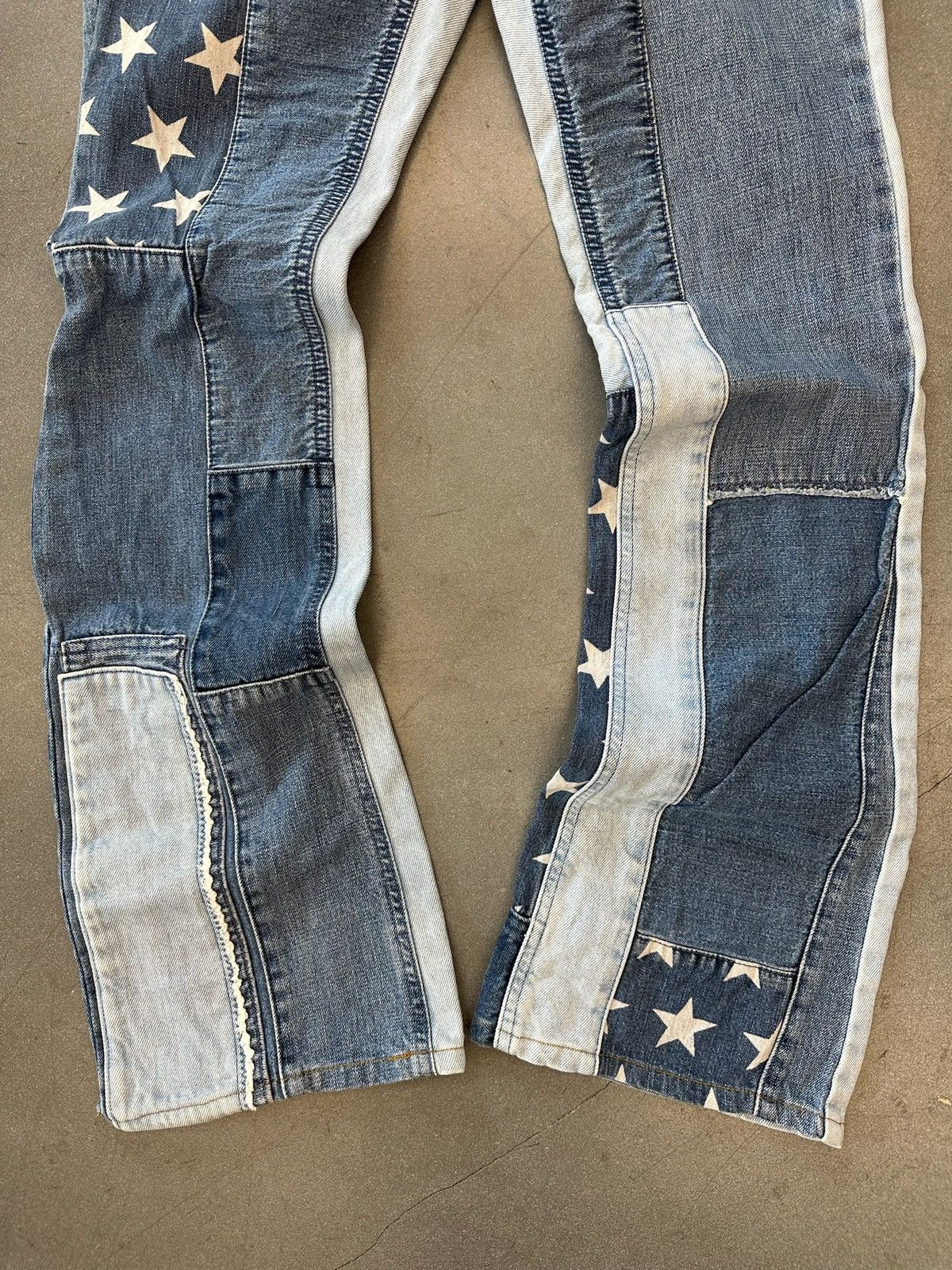 Hysteric Glamour Hysteric Glamour Denim Patchwork Pants Size US 26 / EU 42 - 2 Thumbnail