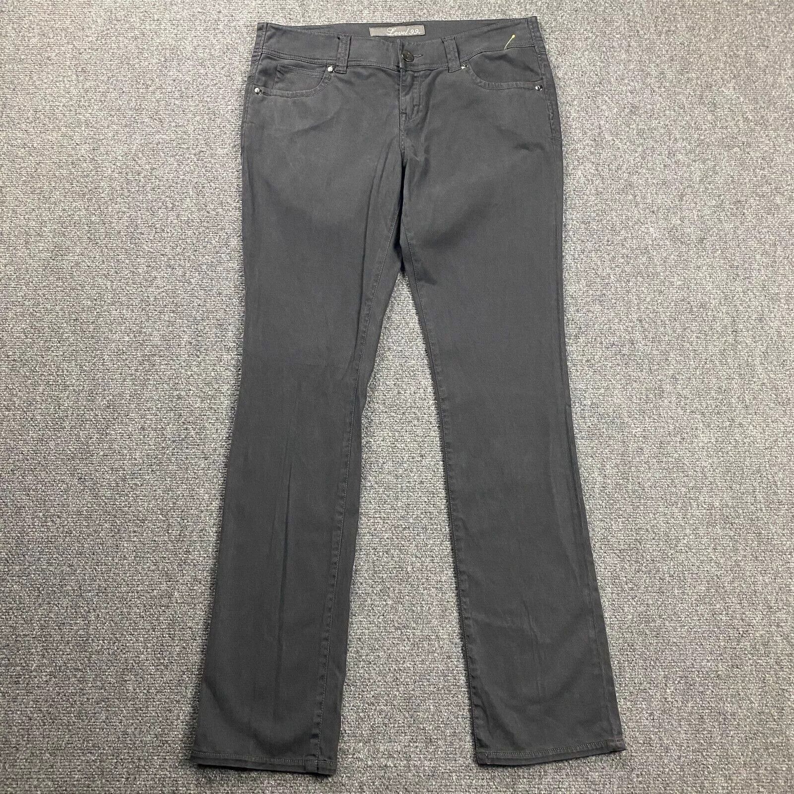 Other Level 99 Pants Women's Size 31 Gray Stretch Flared Leg Size 34" / US 12 / IT 48 - 1 Thumbnail