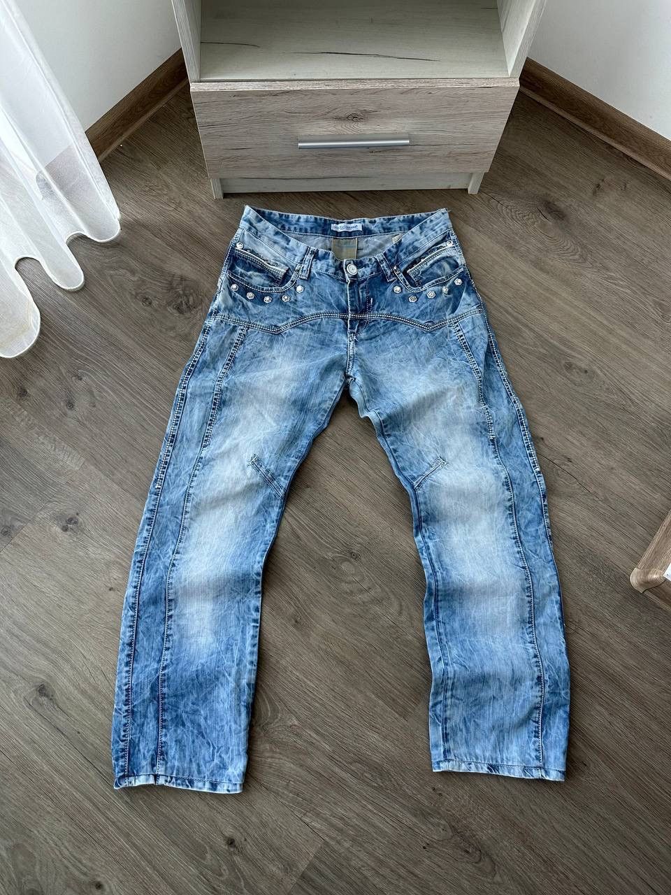 Dolce & Gabbana × Vintage Vintage Dolce Gabbana Blue Denim Avantgarde Pants Size US 32 / EU 48 - 3 Thumbnail