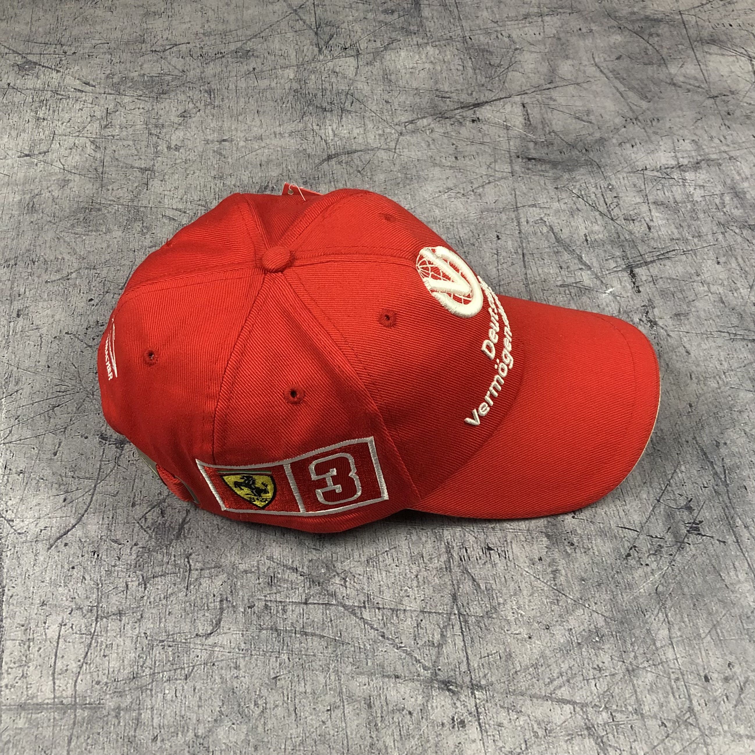 Ferrari 90s Deadstock Ferrari Schumacher Cap F1 Racing Size ONE SIZE - 3 Thumbnail