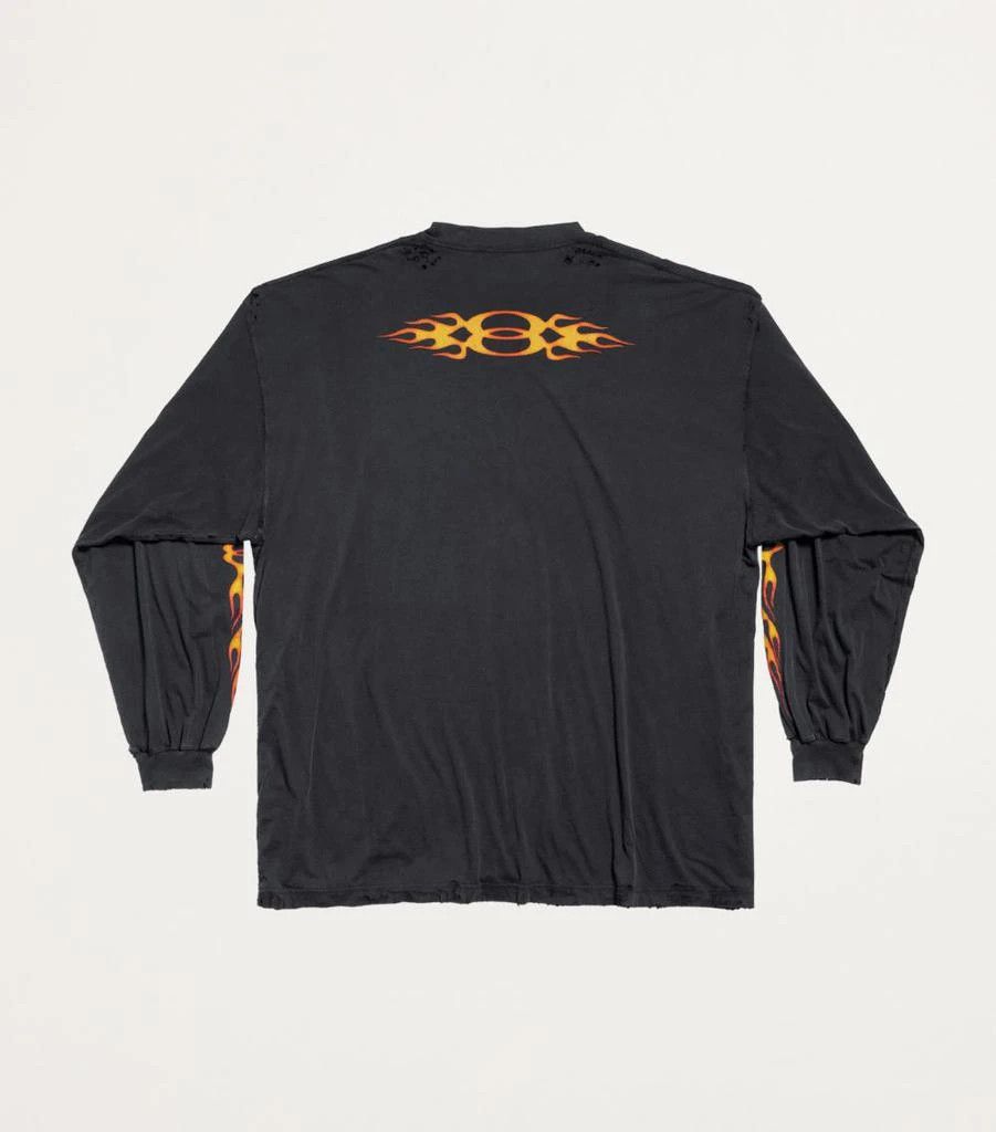 Balenciaga o1srvl11e0526 Burning Unity Long Sleeve T-Shirt Oversized Size US S / EU 44-46 / 1 - 2 Thumbnail