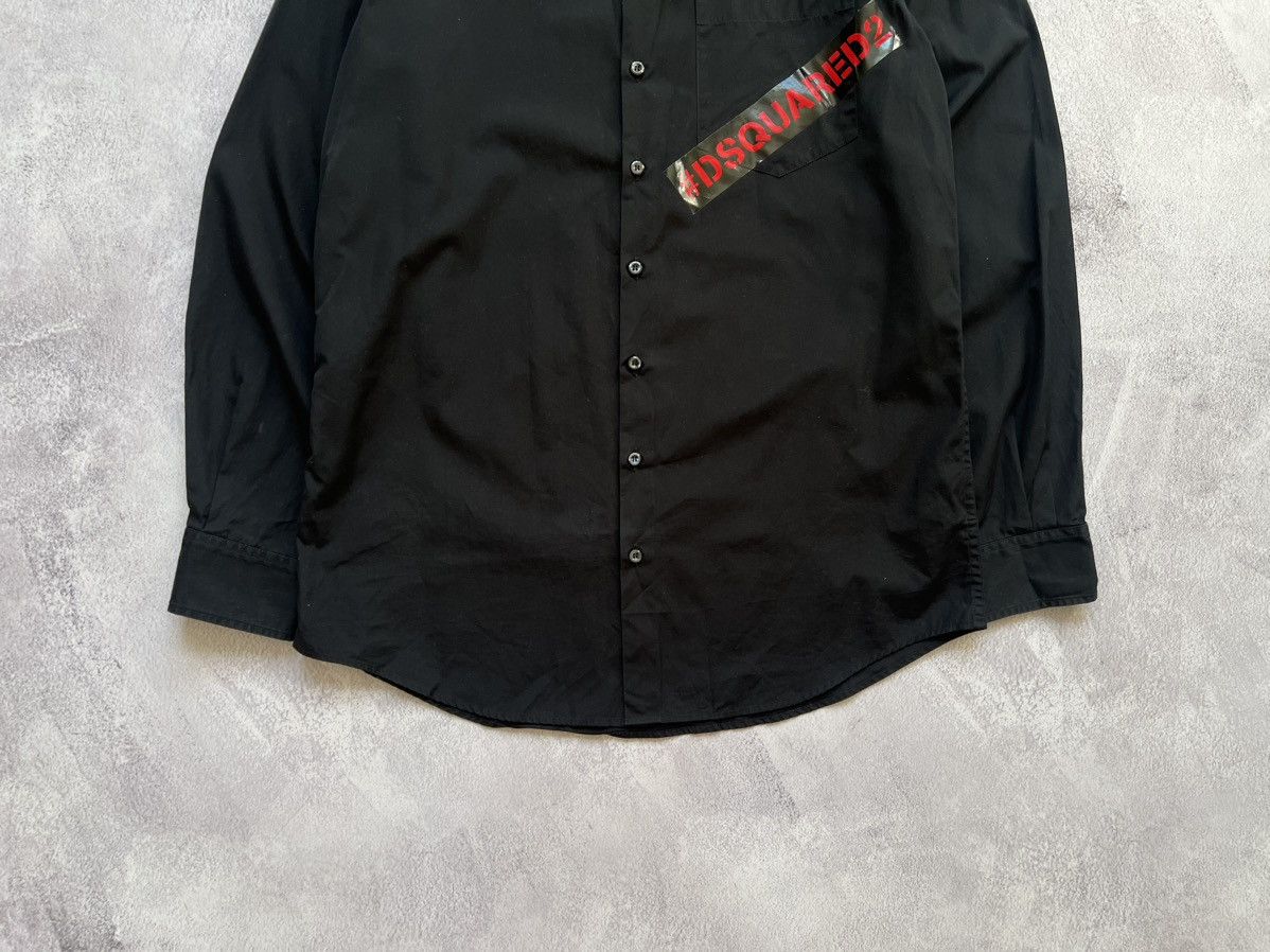 Dsquared2 Dsquared2 Cotton Black Shirt Men’s Size:52(L) Size US L / EU 52-54 / 3 - 3 Thumbnail