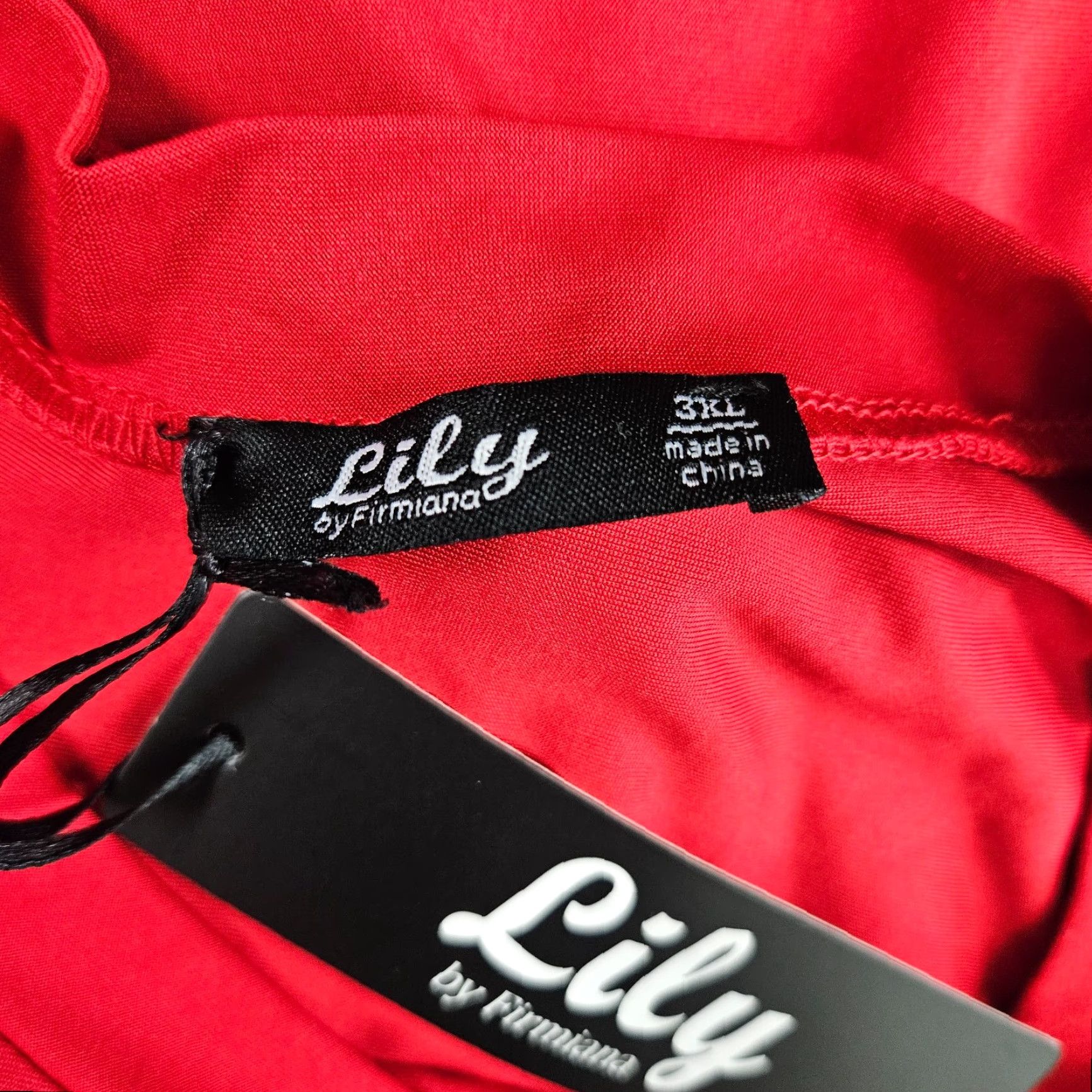 Vintage Lily by Firmiana Womens Top 3XL Solid Red Twisted Front Long Sleeve Shirt Blouse Womens Men? (No) Size XXL / US 16-18 / IT 52-54 - 6 Thumbnail