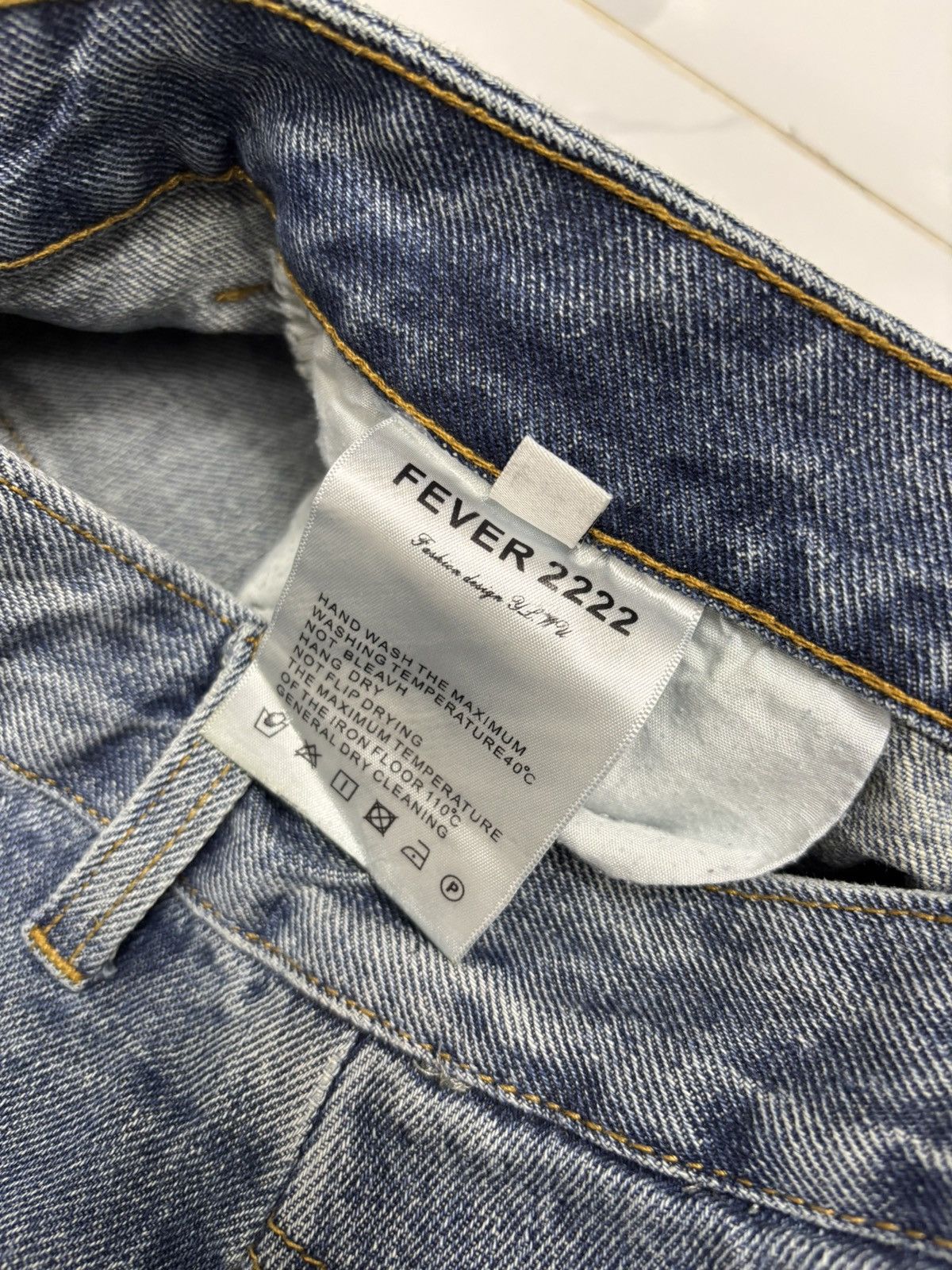 Acne Studios Artisanal Panel Cut Out Wide Leg Baggy Flare Jean Fever2222 Size US 29 - 12 Thumbnail