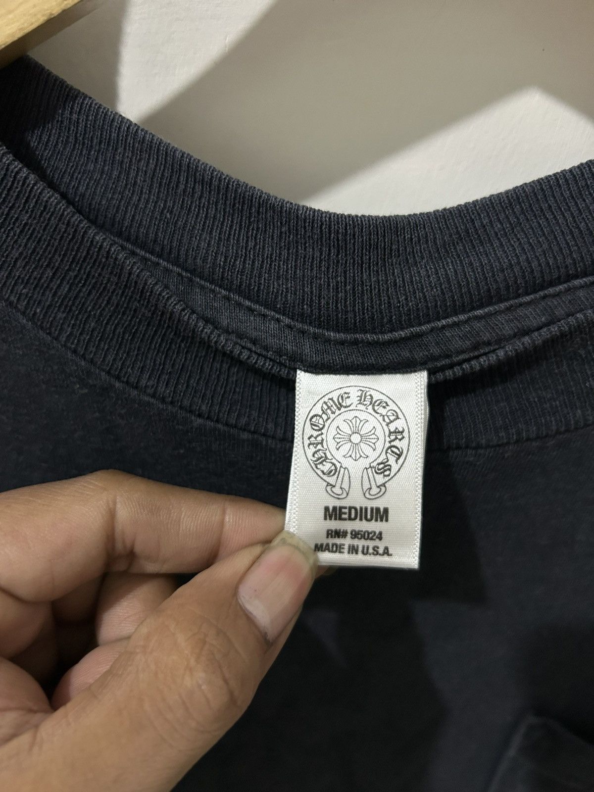 Chrome Hearts Chrome Hearts Tonal Plus Hollywood Logo Tshirt Black Size US M / EU 48-50 / 2 - 9 Thumbnail