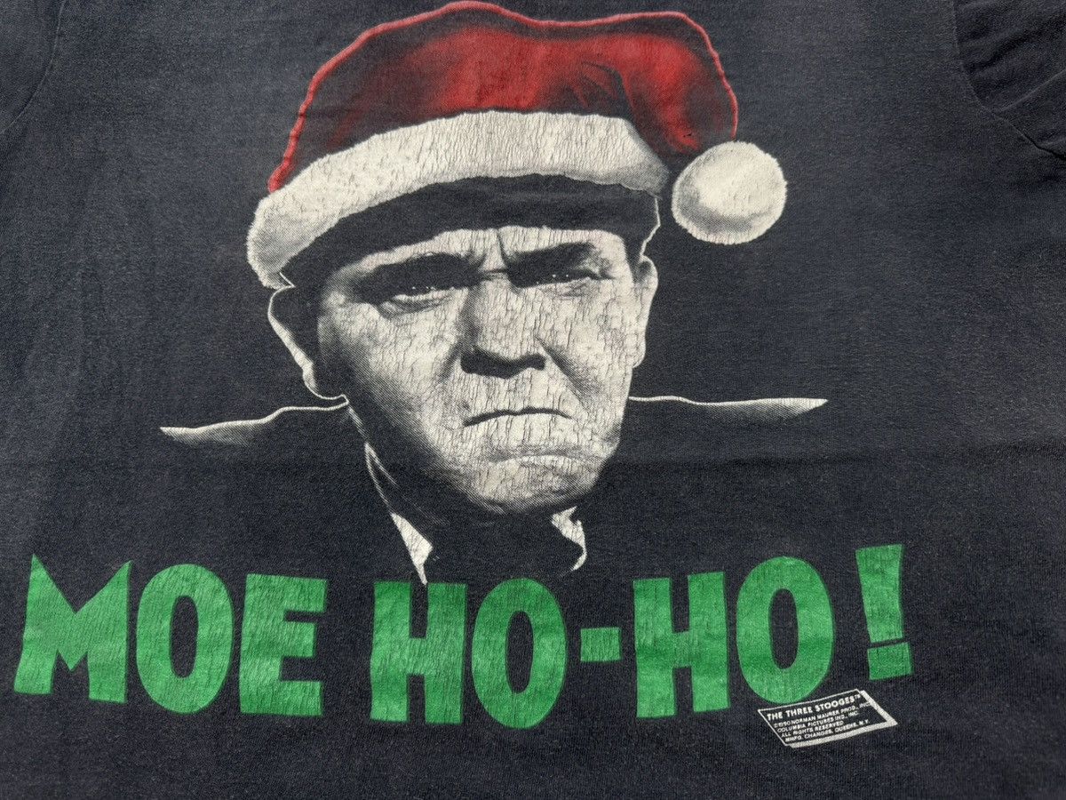 4GSELLER × Vintage Distressed Vintage 90s Three Stooges Moe Santa Claus T Shirt Size US L / EU 52-54 / 3 - 5 Thumbnail