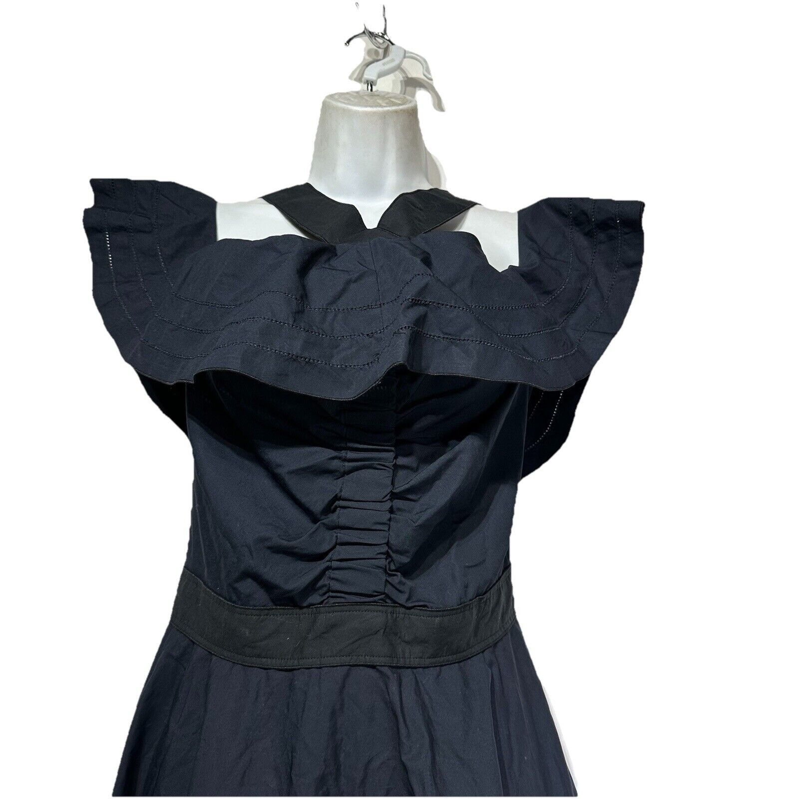 Derek Lam 10 Crosby Derek Lam 10 Crosby Off the shoulder Halter Poplin Dress 8 Size M / US 6-8 / IT 42-44 - 2 Thumbnail