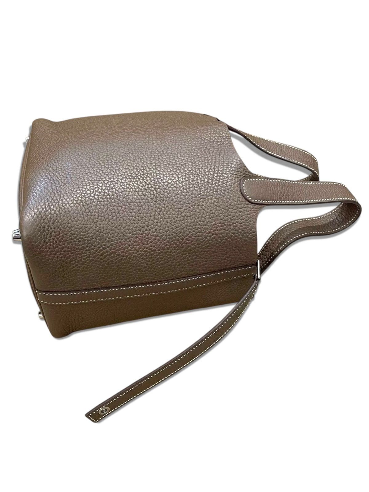 Hermes Hermes 2022 Picotin Lock 22 Bucket Handbag in Etoup Size ONE SIZE - 5 Thumbnail