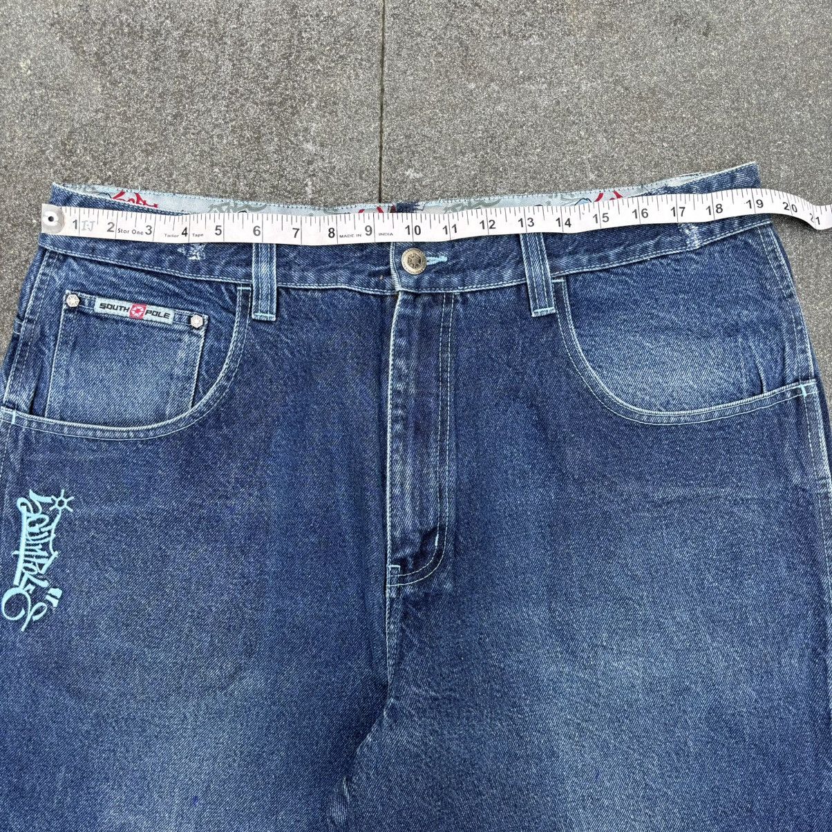 Southpole × Vintage 💥Rare💥 Crazy South Pole bigboy Baggy Jeans Size US 38 / EU 54 - 5 Thumbnail