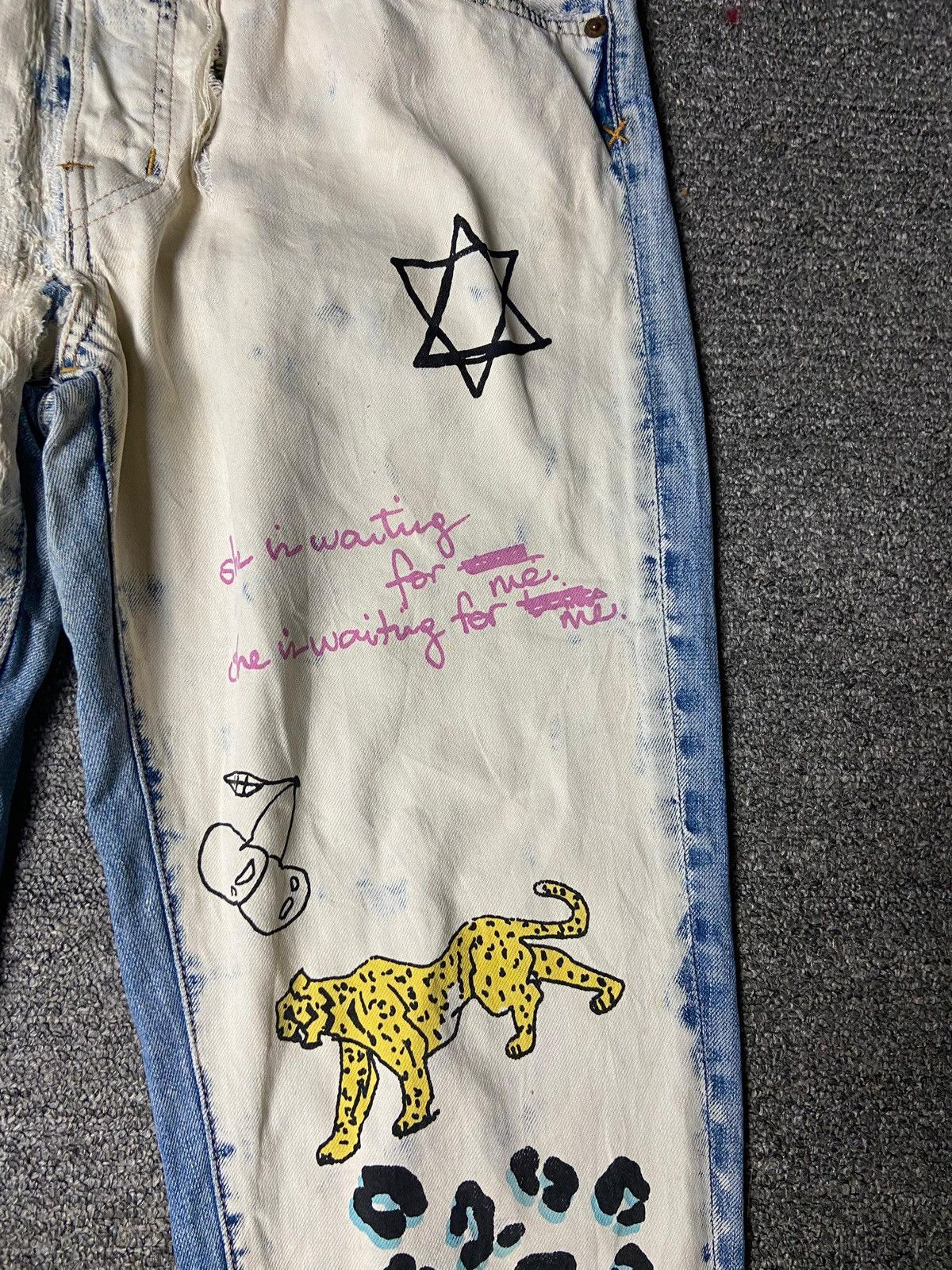Japanese Brand Vintage RNA Pop Art Denim Jeans (165) Size US 33 - 10 Thumbnail