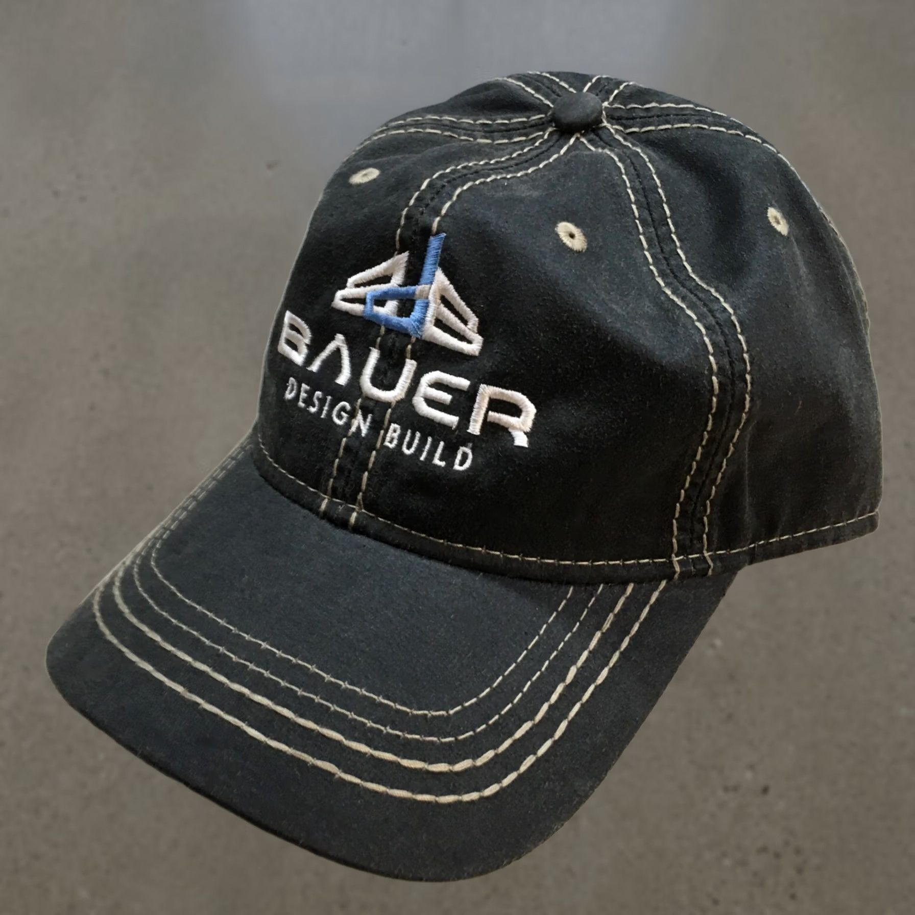 Port Authority Bauer Design Build Baseball Cap Hat Mens One Size Gray Adjustable Embroidered Size ONE SIZE - 1 Thumbnail