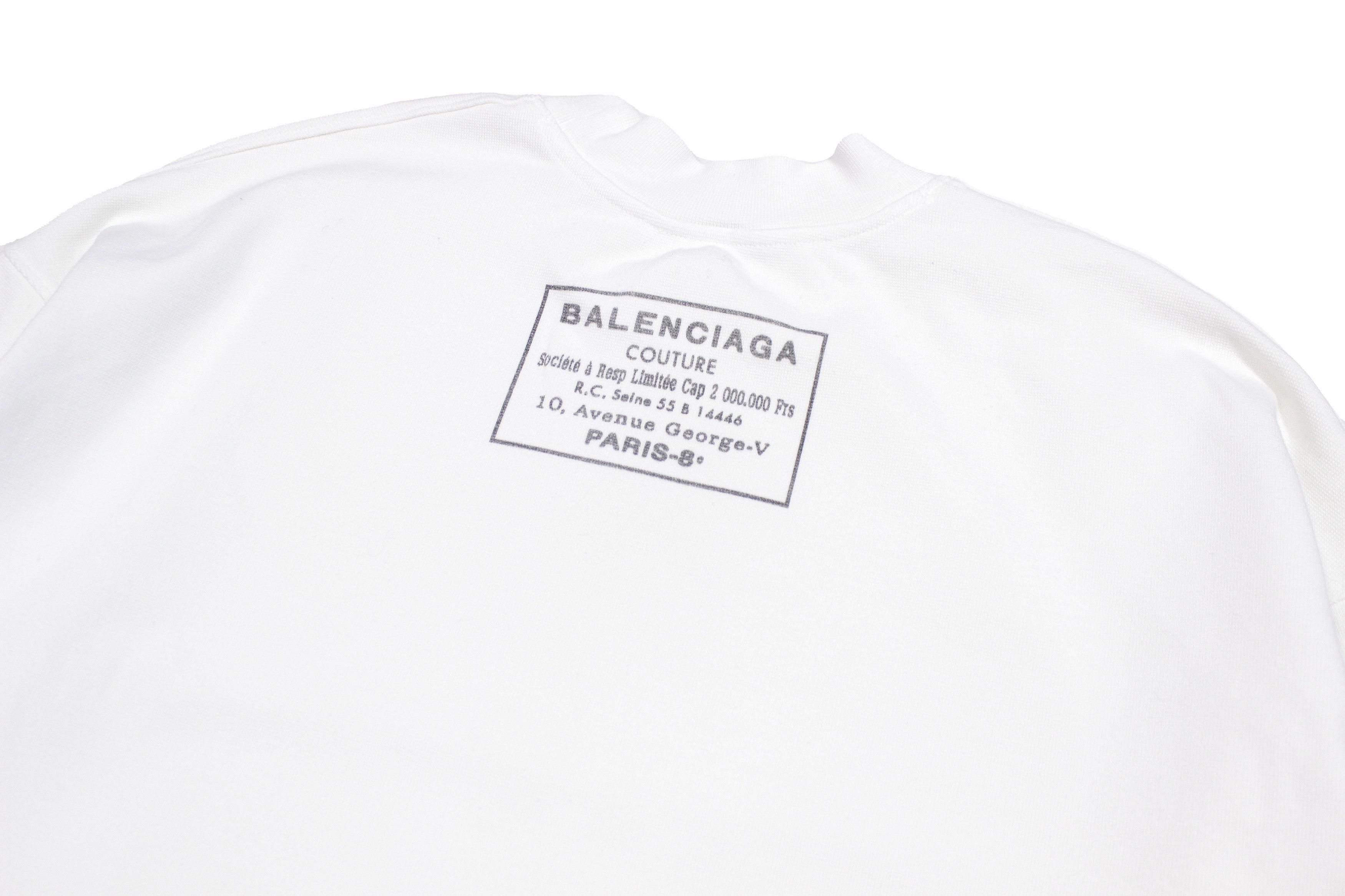 Balenciaga 2016 Logo Round Sweatshirt Size S / US 4 / IT 40 - 4 Thumbnail