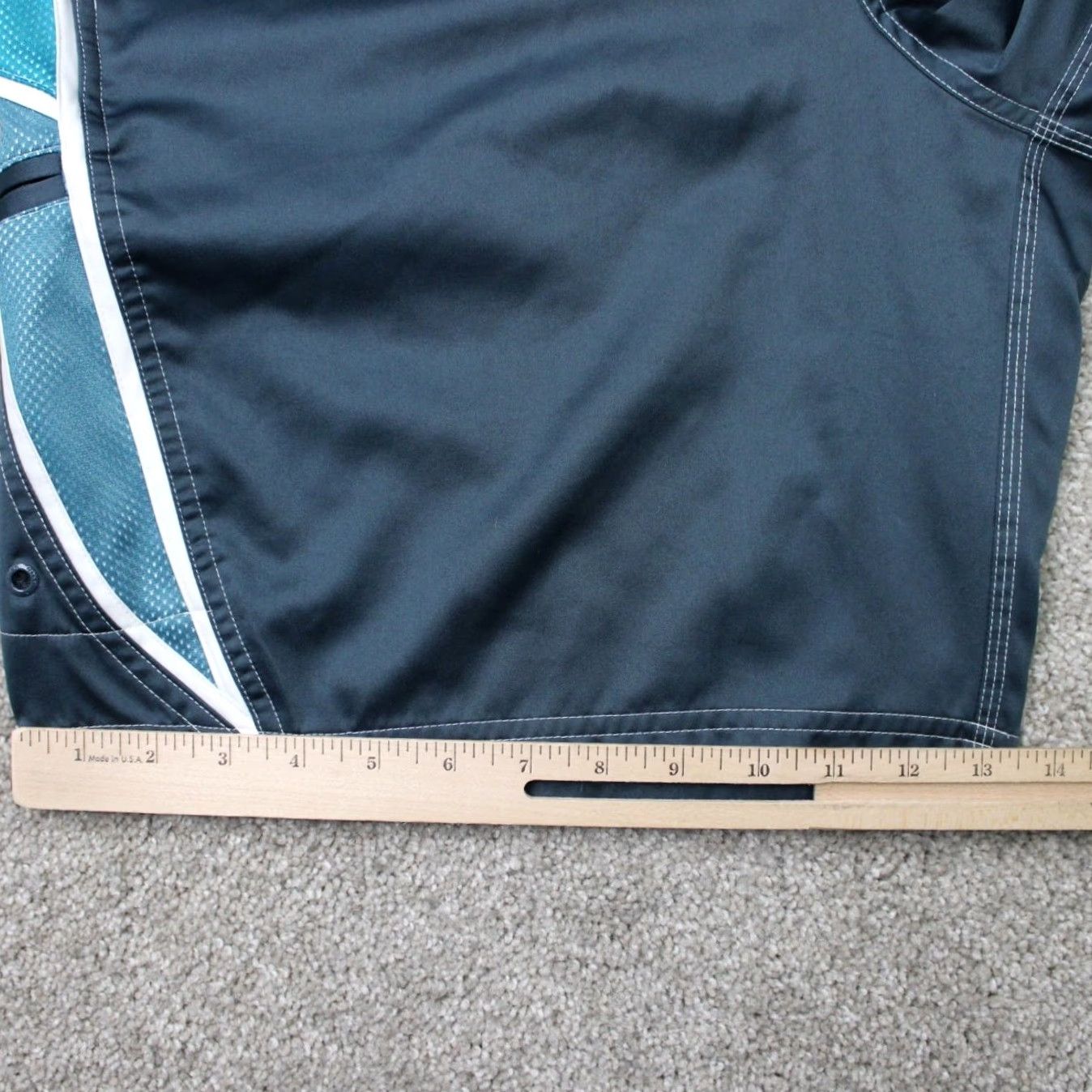 Nike Nike Swim Trunks Mens 2XL Gray/Blue Lined Polyester Drawstring 9" Inseam Bottom Shorts Size ONE SIZE - 5 Thumbnail