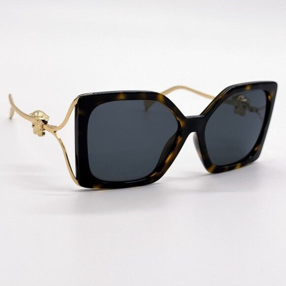 Versace NEW VERSACE VE4502U 108/87 SUNGLASSES HAVANA GOLD EYEWEAR Size ONE SIZE - 4 Thumbnail