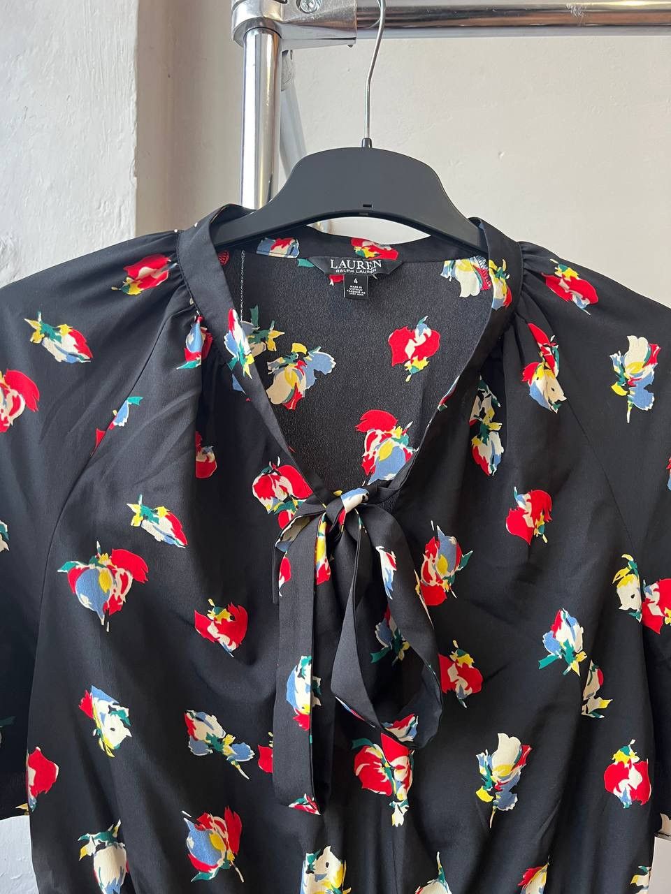 Lauren Ralph Lauren LAUREN RALPH LAUREN BLACK LABEL BLACK FLOWERS ART DRESS SZ 4 Size S / US 4 / IT 40 - 6 Thumbnail