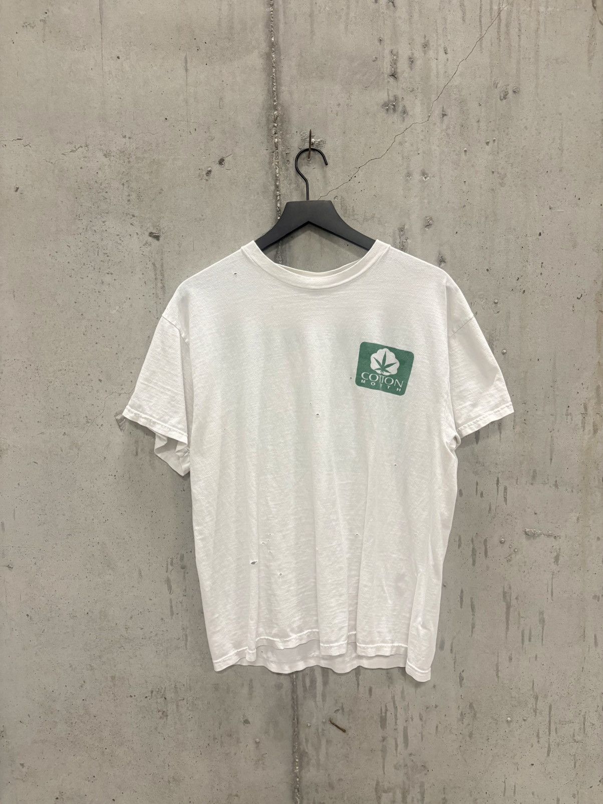 Vintage Vintage Cotton Mouth Weed Shirt Faded Thrashed Grunge Band Size US XL / EU 56 / 4 - 2 Thumbnail