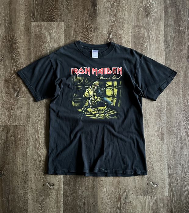 Vintage Vintage Iron Maiden Band Tee World Piece Tour '83 Size M | Grailed