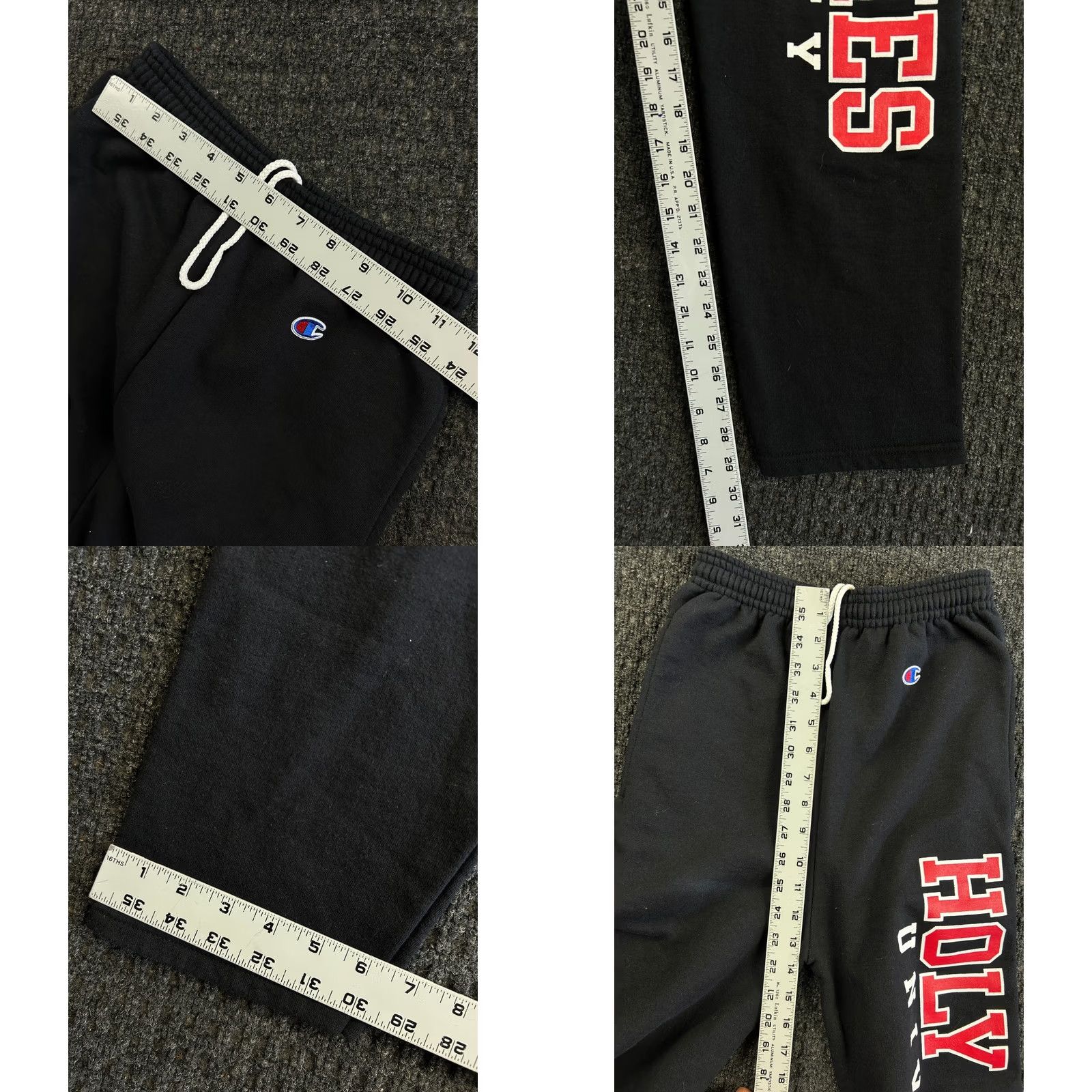 Champion VINTAGE Champion Black Sweatpants Pants XS Men Drawstring Long Size US 27 - 8 Thumbnail