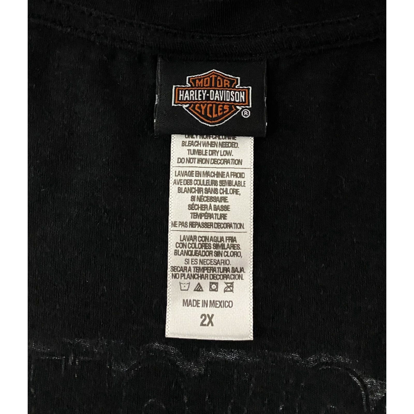 Harley Davidson Harley-Davidson Shirt Womens 2X Black Moonshine Franklin TN Eagle Tank Top Biker Size XXL / US 16-18 / IT 52-54 - 4 Thumbnail