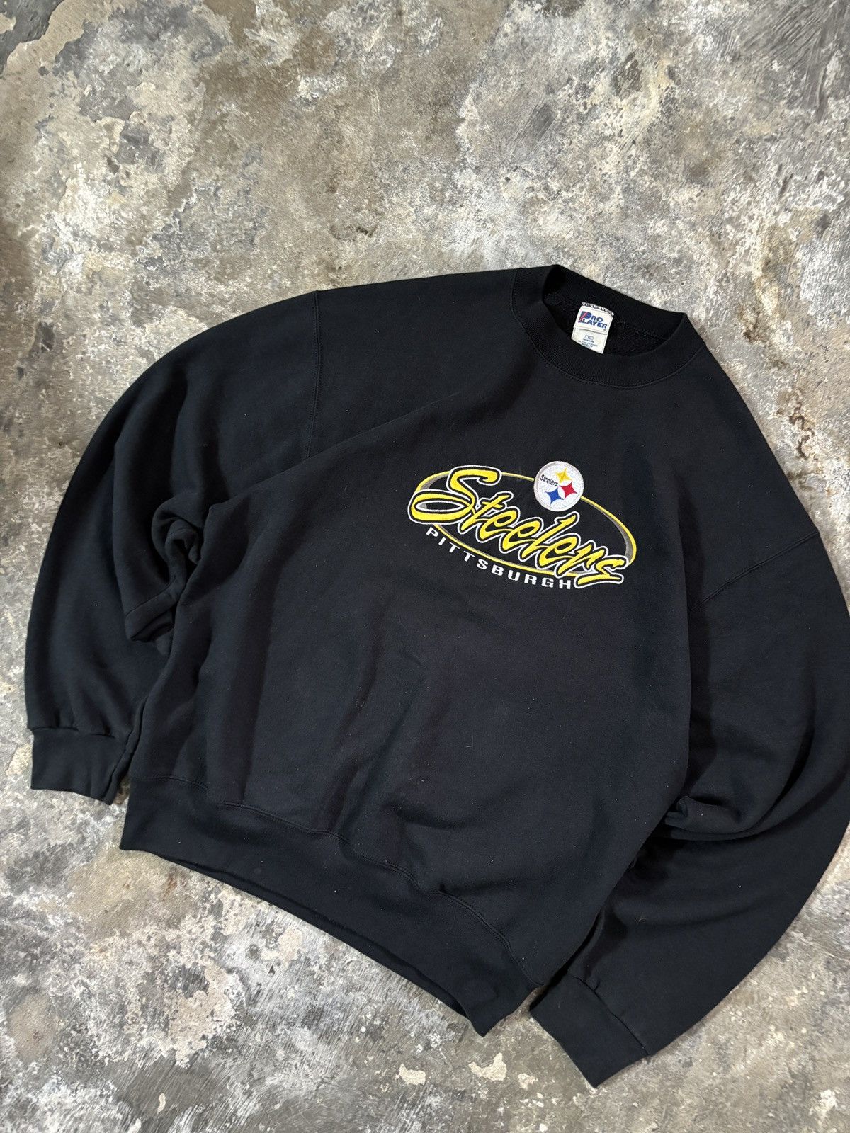 Pro Player Steelers Pittsburgh vintage black boxy crewneck Size US XL / EU 56 / 4 - 2 Thumbnail