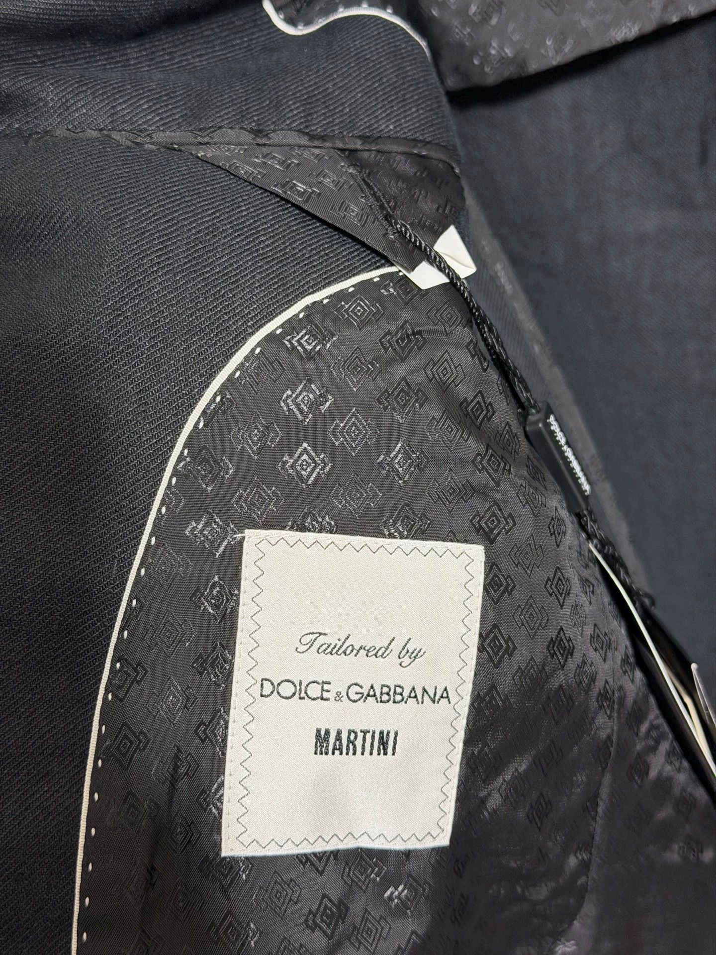 Dolce & Gabbana DG Linen Black Slim Blazer 52 Size 52R - 7 Thumbnail