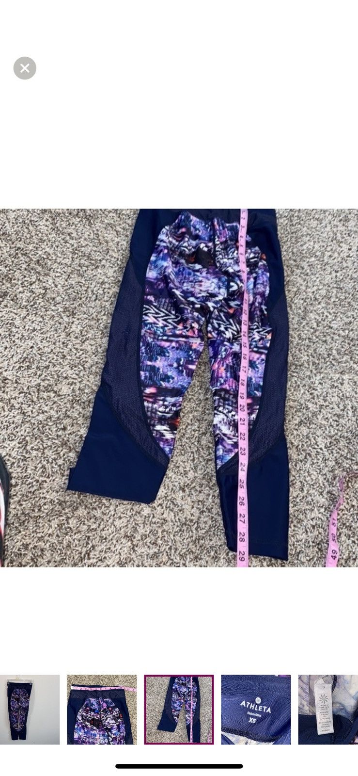 Athleta Athleta XS colorblock trissential swim capri leggings Size 26" / US 2 / IT 38 - 4 Thumbnail