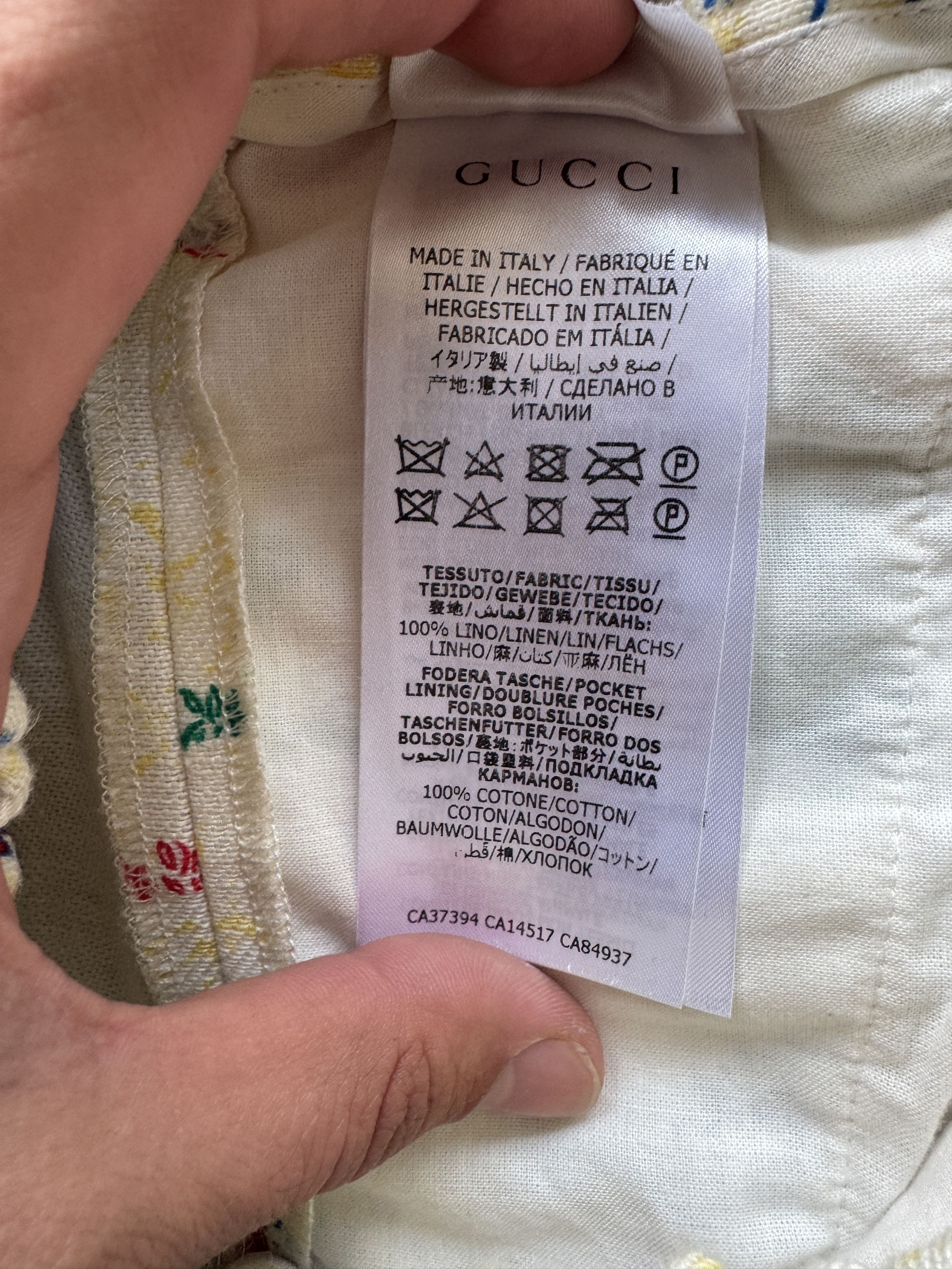 Disney × Gucci Linen Mickey Shorts Size US 30 / EU 46 - 20 Thumbnail