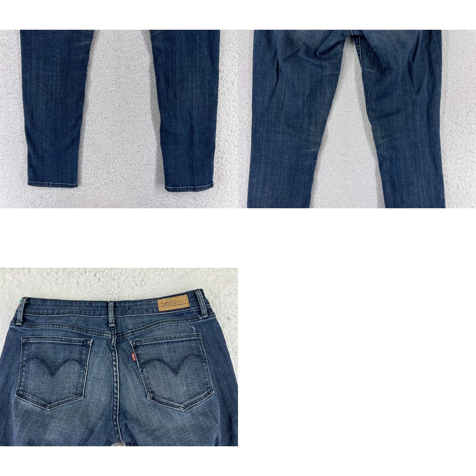 Levi's VINTAGE Levis Jeans Womens 26x30 Denim Blue 3 Slim Skinny Bootcut Low Rise City Levi’s Demi Curve Womens Jeans 5-Pocket Stretch Regular Country Mexico Size 26" / US 2 / IT 38 - 10 Thumbnail