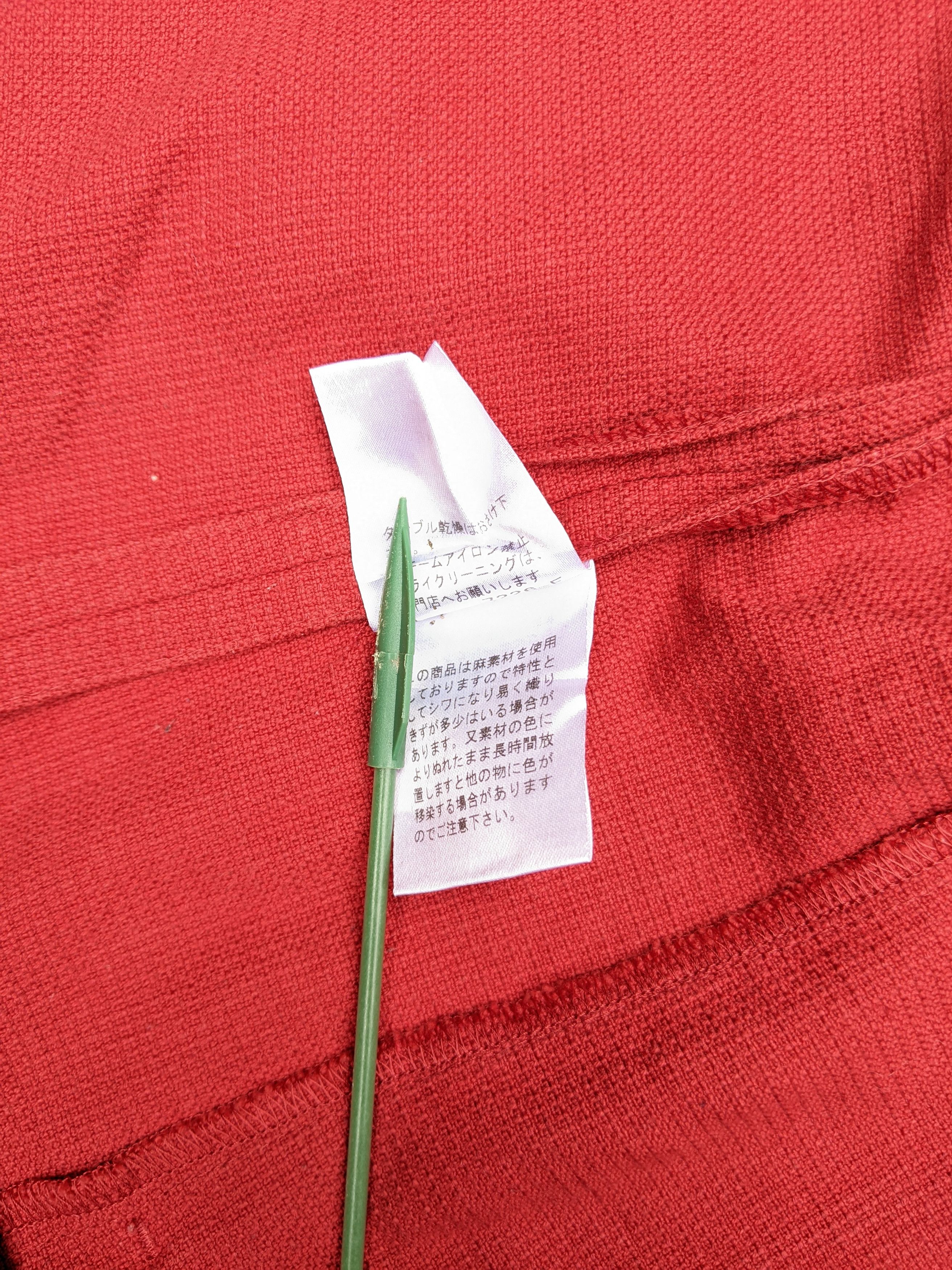 Yohji Yamamoto Vintage INED by Yohji Yamamoto Women's Red Blazer Size M / US 6-8 / IT 42-44 - 9 Thumbnail