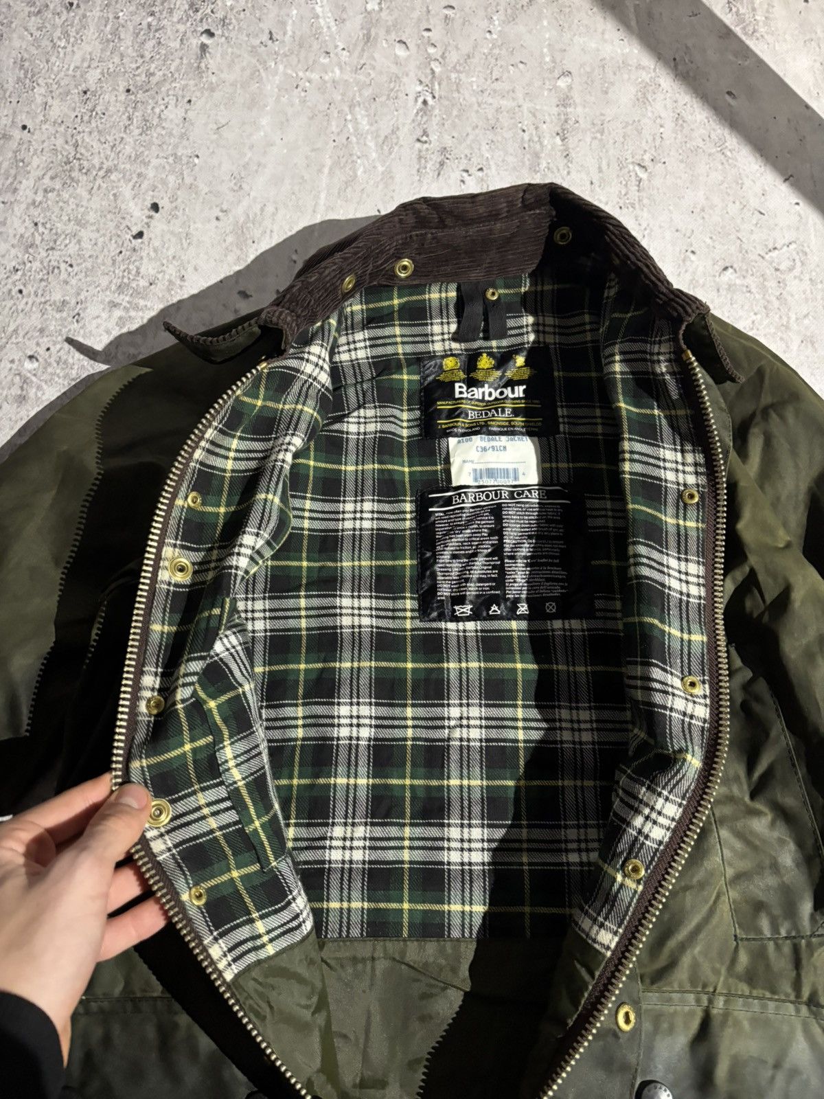 Barbour Rare Wax Waxed Jacket Barbour Bedale Vintage Faded 00s Size US S / EU 44-46 / 1 - 11 Thumbnail