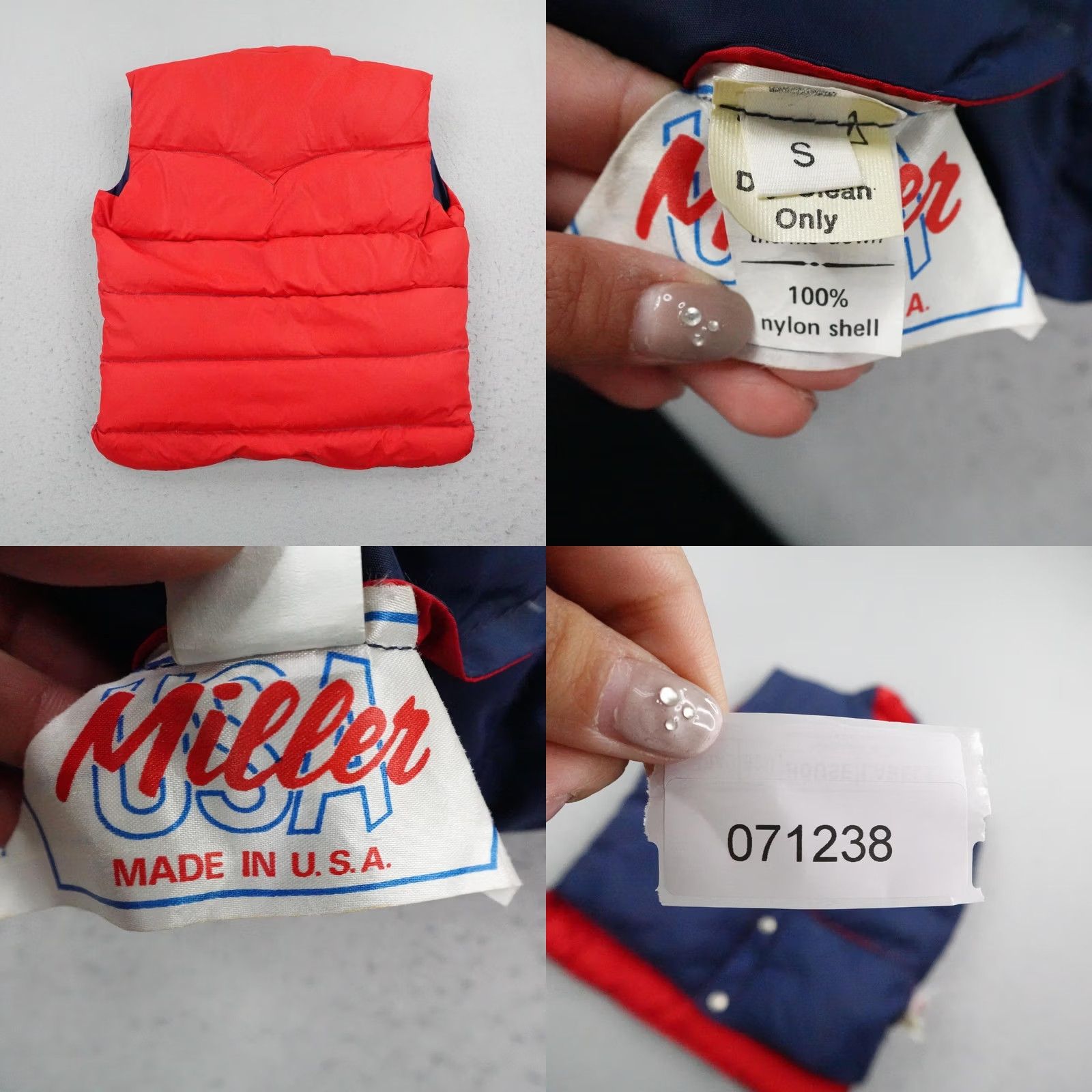 Vintage VINTAGE Miller Vest Mens Small Blue Red Reversible Puffer Gilet Down Western Size US S / EU 44-46 / 1 - 8 Thumbnail