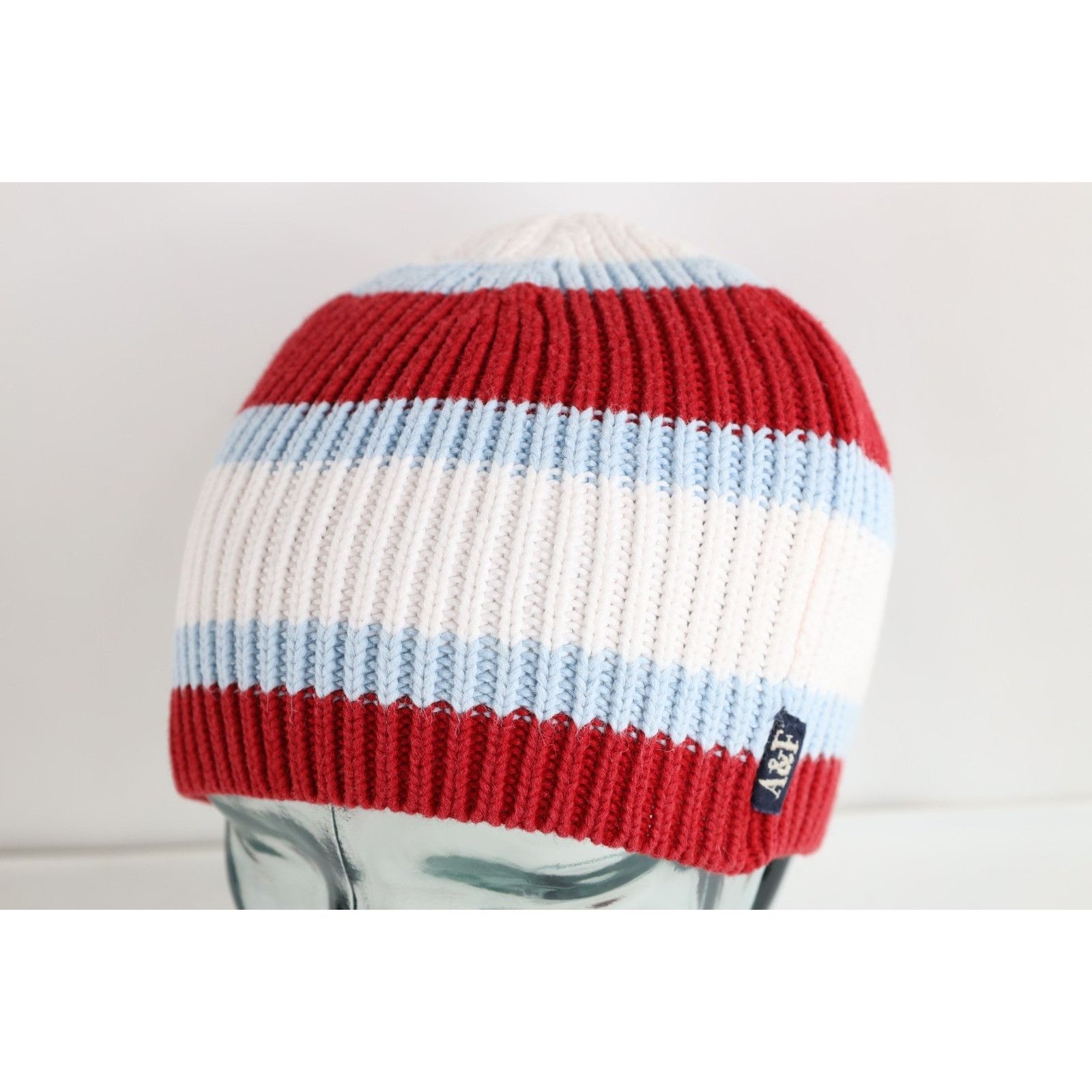 Abercrombie & Fitch Vintage 90s Abercrombie & Fitch Babydoll Striped Knit Beanie Size ONE SIZE - 1 Thumbnail