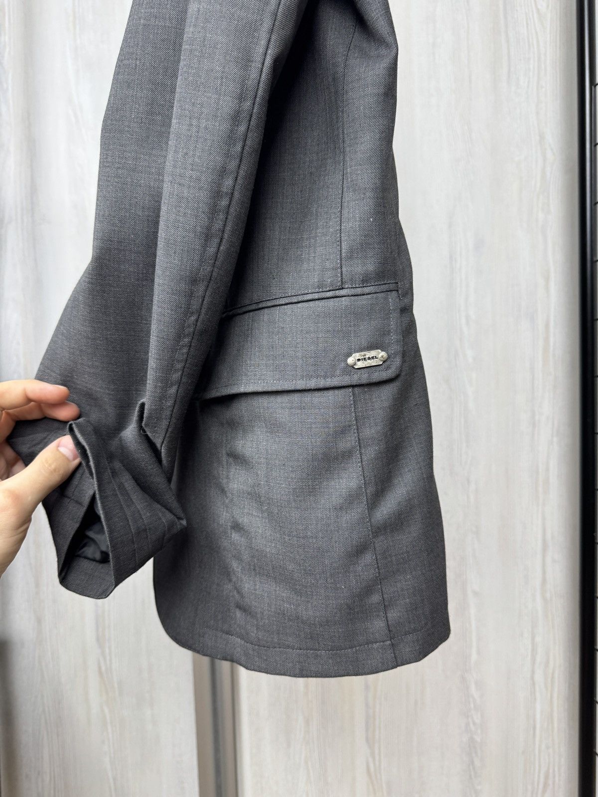 Diesel Diesel Institute of Massconsumer Wool blend grey 2 pcs suit Size 42R - 7 Thumbnail
