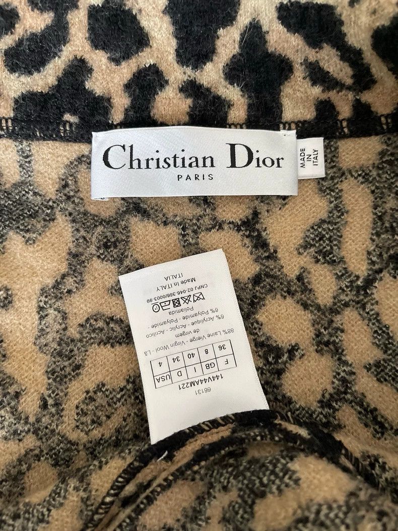 Dior Dior Classic version of leopard-print cardigan coat Size XS / US 0-2 / IT 36-38 - 3 Thumbnail