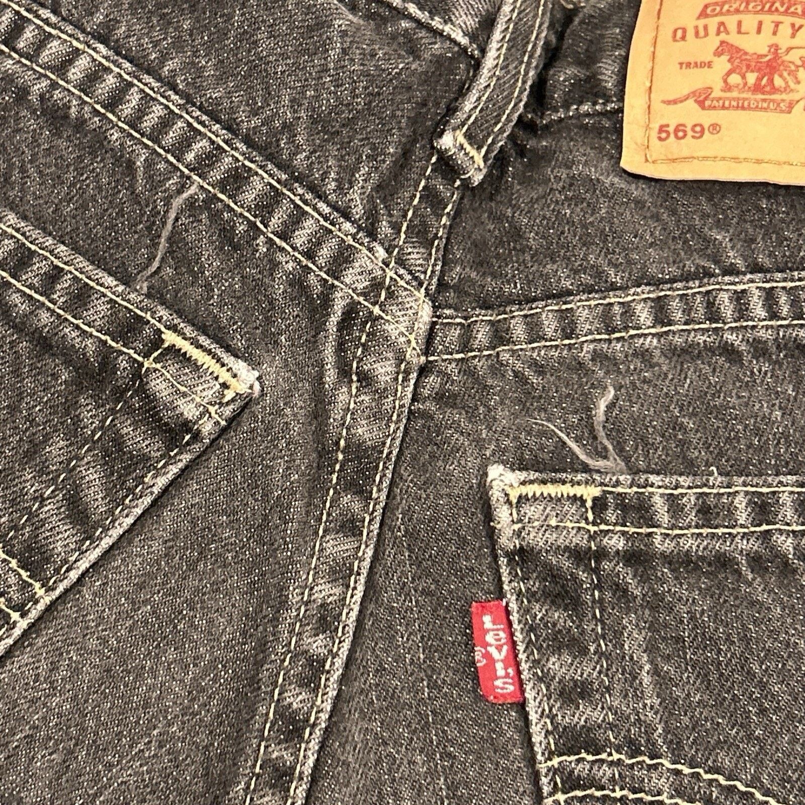 Levi's Levis 569 Baggy Jeans Youth Boys 8 24x22 Baggie Relaxed Size US 26 / EU 42 - 9 Thumbnail
