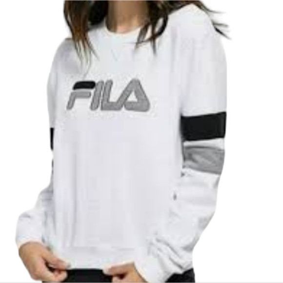 Fila Fila Sweatshirt Top Shirt White Natalie Pullover Crewneck Si Grailed