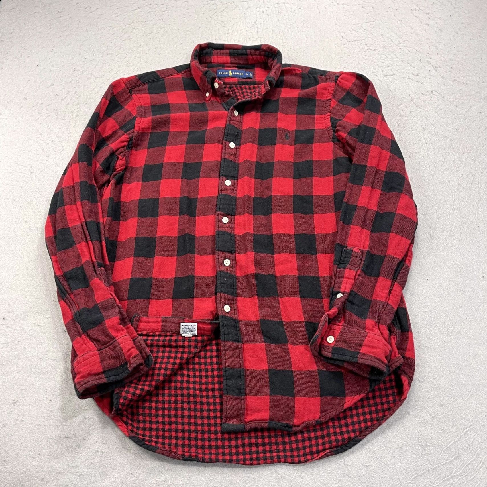 Ralph Lauren Ralph Lauren Shirt Mens Large Red Black Buffalo Plaid Flannel Button-Down Casual Size US L / EU 52-54 / 3 - 2 Thumbnail