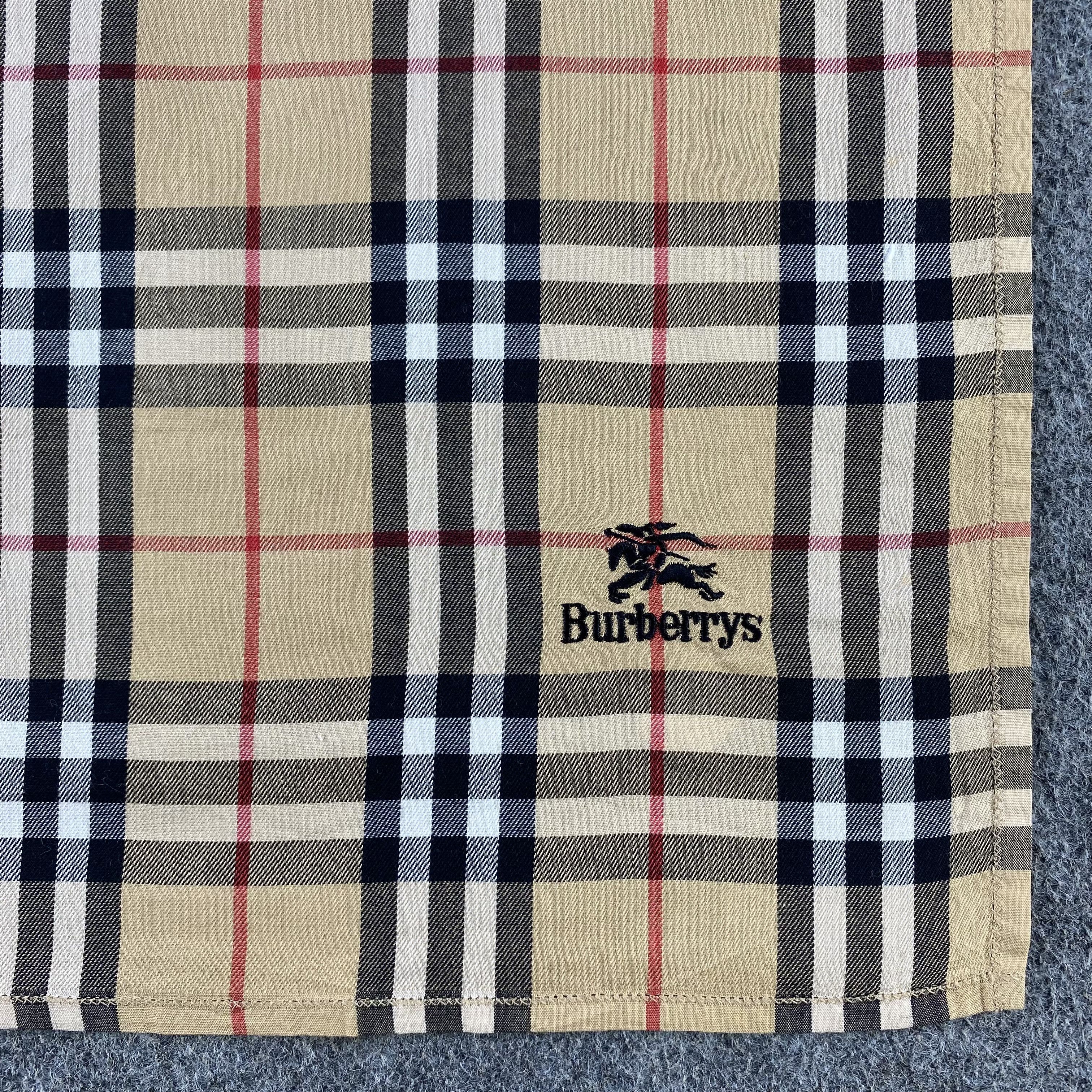 Burberry × Vintage Burberry Handkerchief/Neckerchief/Bandana HC548 Size ONE SIZE - 3 Thumbnail