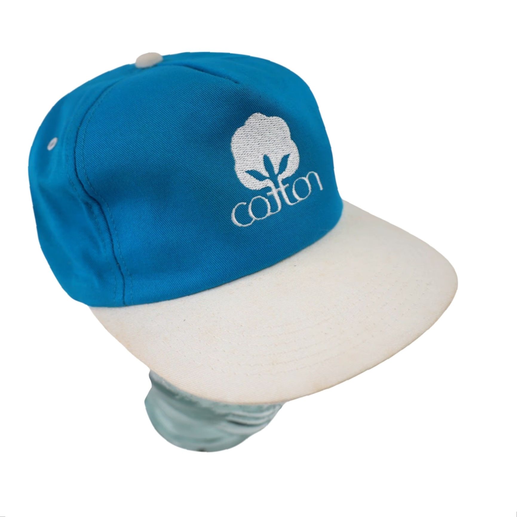 Logo 7 VINTAGE Trucker Hat One Size Unisex Adults Blue Cotton Classic Logo Snapback Size ONE SIZE - 5 Thumbnail