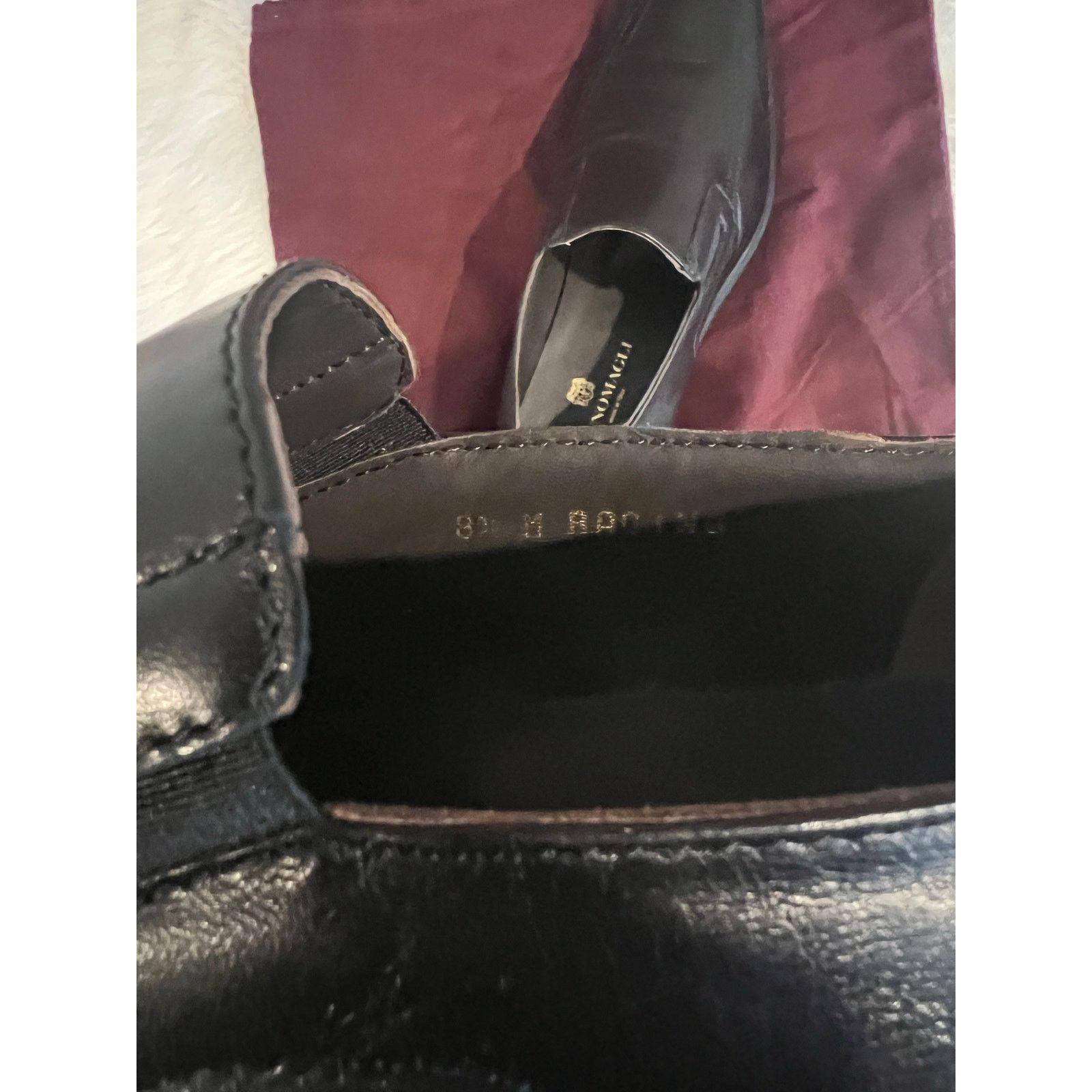 Bruno Magli Bruno Magli RAGING LEATHER SLIP-ON BLACK Loafer Men's 8.5 M Size US 8.5 / EU 41-42 - 7 Thumbnail