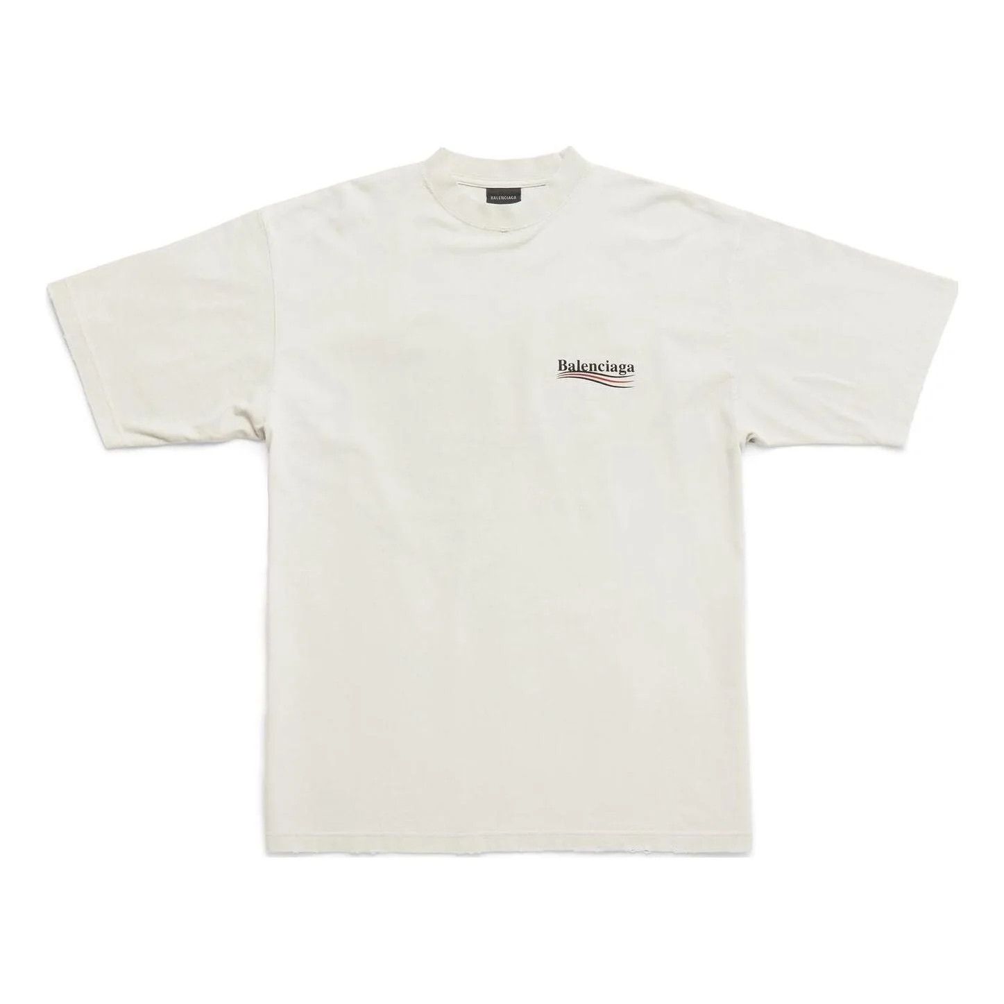 Balenciaga o1la1rc1a0226 Political Campaign T-Shirt Large Fit In Ivory Size US M / EU 48-50 / 2 - 1 Thumbnail