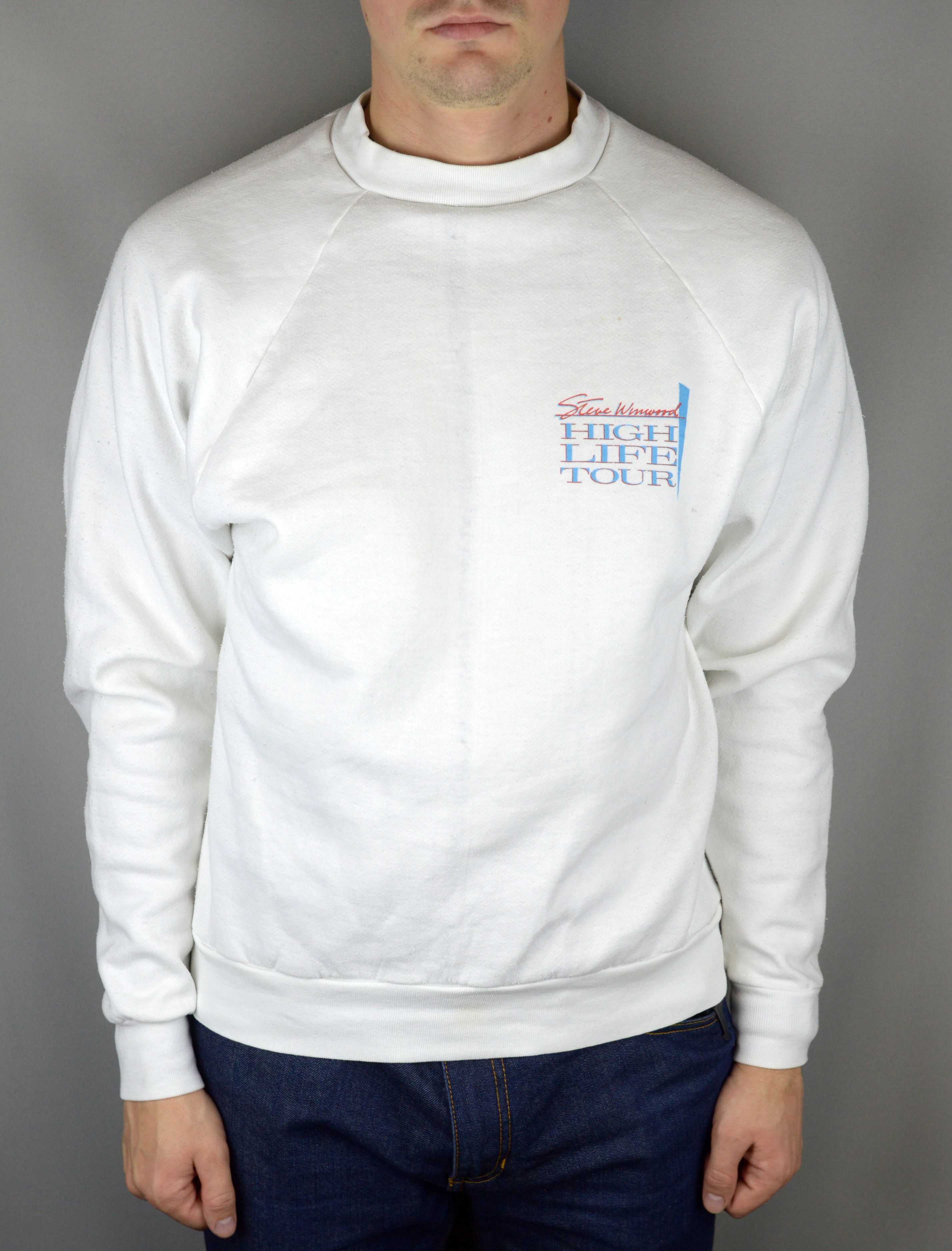 Vintage Vintage Steve Winwood High Life Tour 1986 sweatshirt Size US XL / EU 56 / 4 - 1 Thumbnail