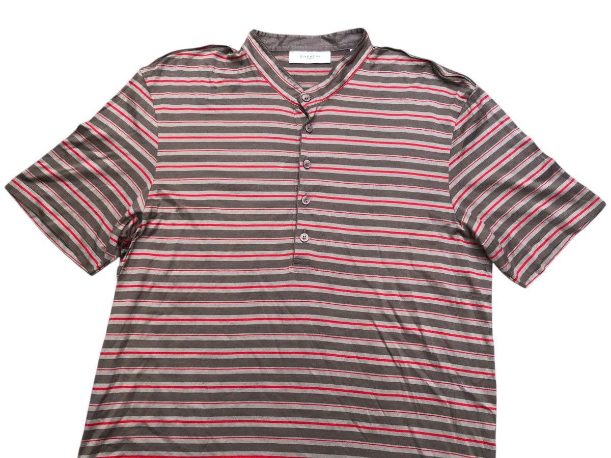 Designer × Givenchy GIVENCHY PARIS Stripes Casual Designer Luxury Brand T-Shirt Size US XXL / EU 58 / 5 - 3 Thumbnail