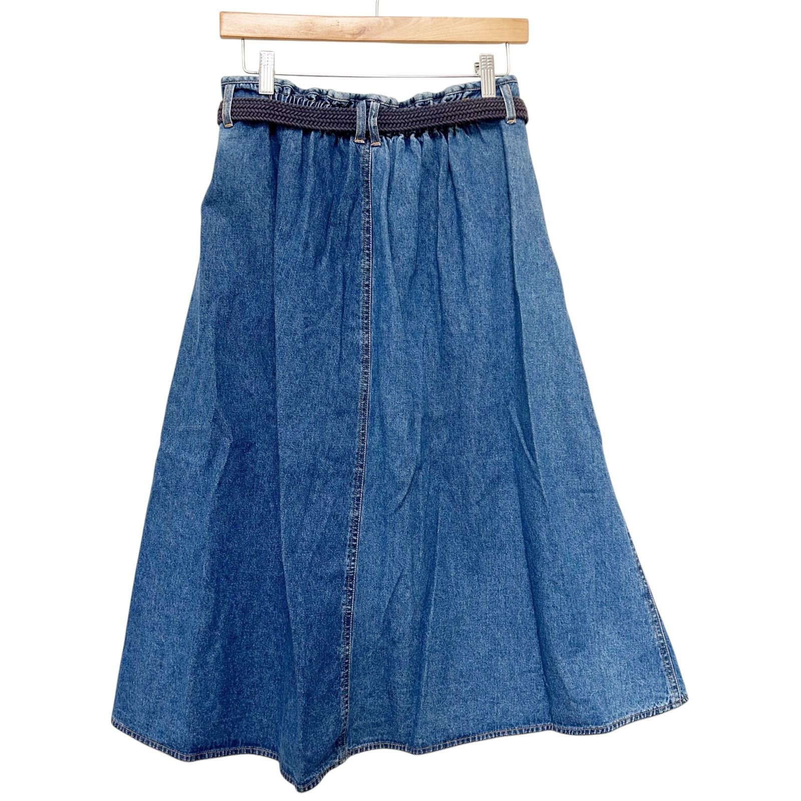 Other Alfred Dunner Denim Button Front Midi Skirt Sz 8P Size 30" / US 8 / IT 44 - 3 Thumbnail