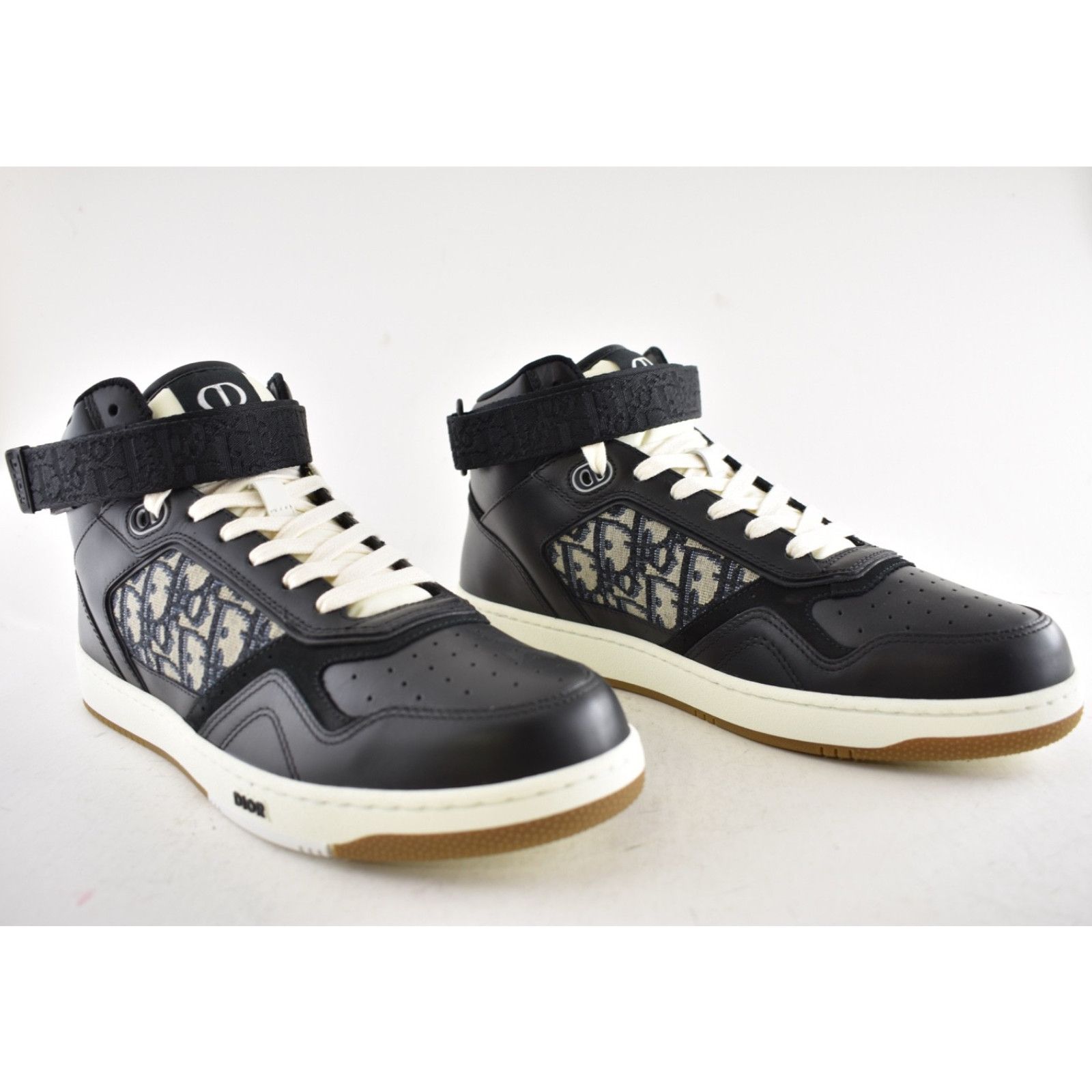 Dior Dior Mens B27 Leather Oblique High Top Sneakers 44 11 Size US 11 / EU 44 - 4 Thumbnail