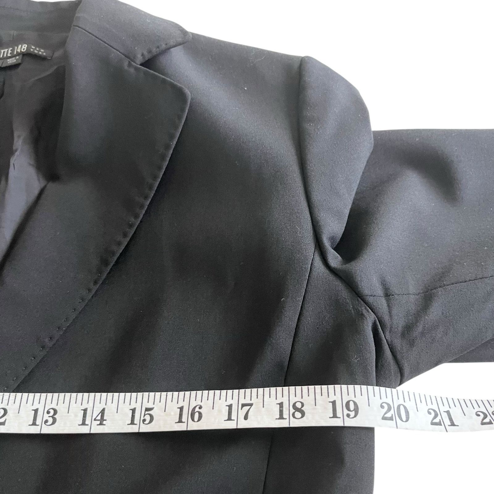 Lafayette 148 Lafayette 148 Black Wool Blend Single Breasted Blazer Size XL / US 12-14 / IT 48-50 - 5 Thumbnail