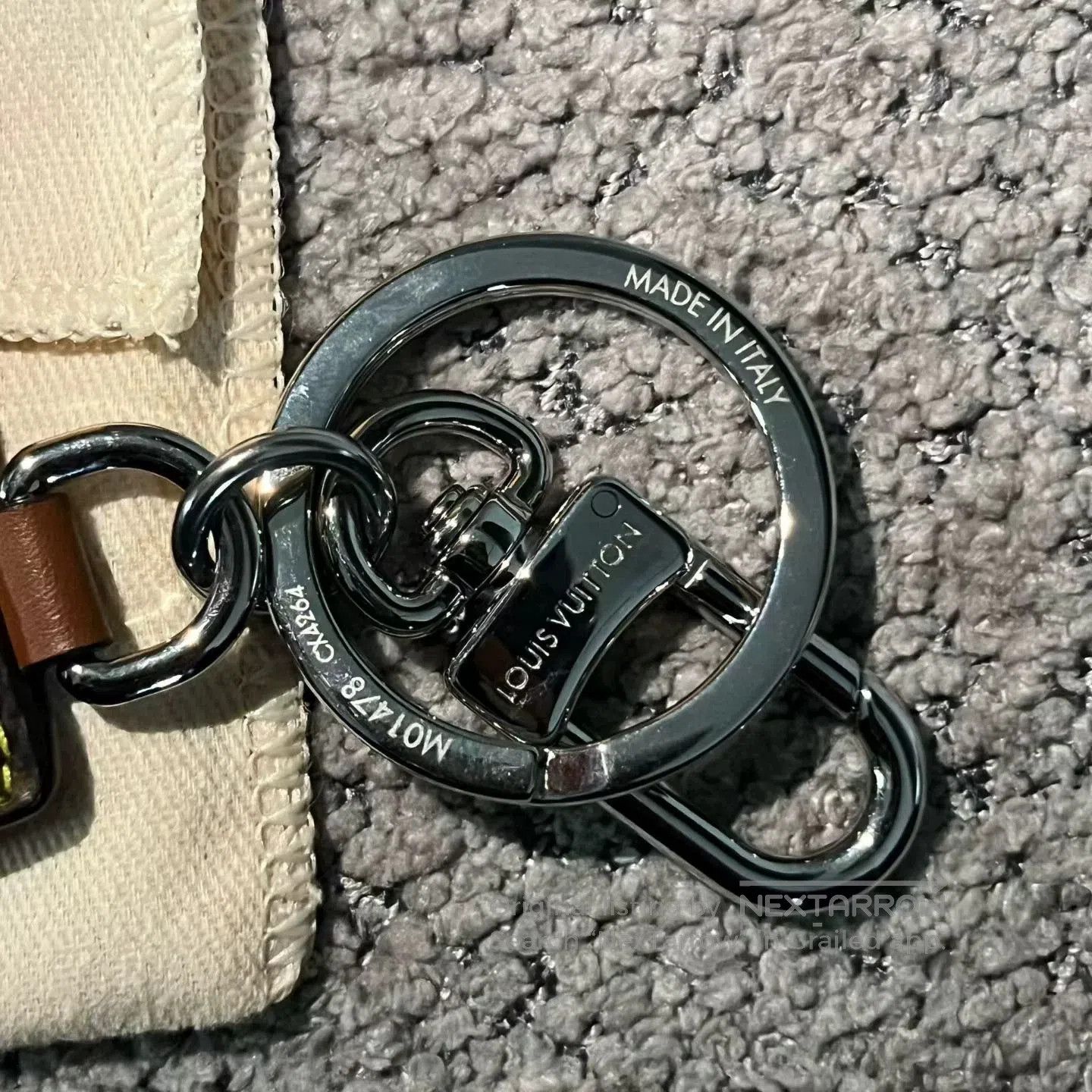 Louis Vuitton Louis Vuitton Brown Logo Leather Charm. Size ONE SIZE - 4 Thumbnail