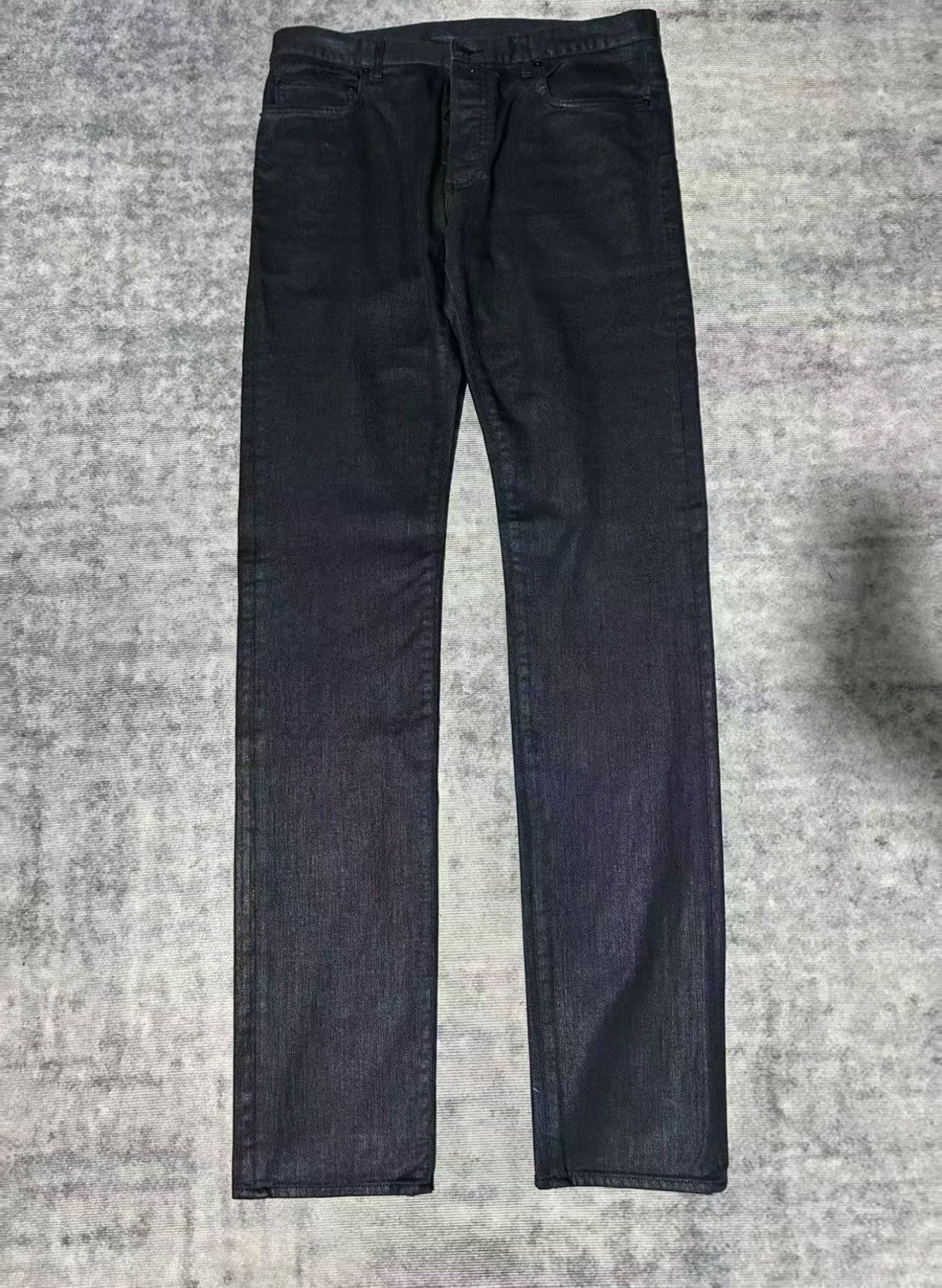 Dior × Hedi Slimane Dior Homme FW07 'Navigate' Waxed Denim Jeans