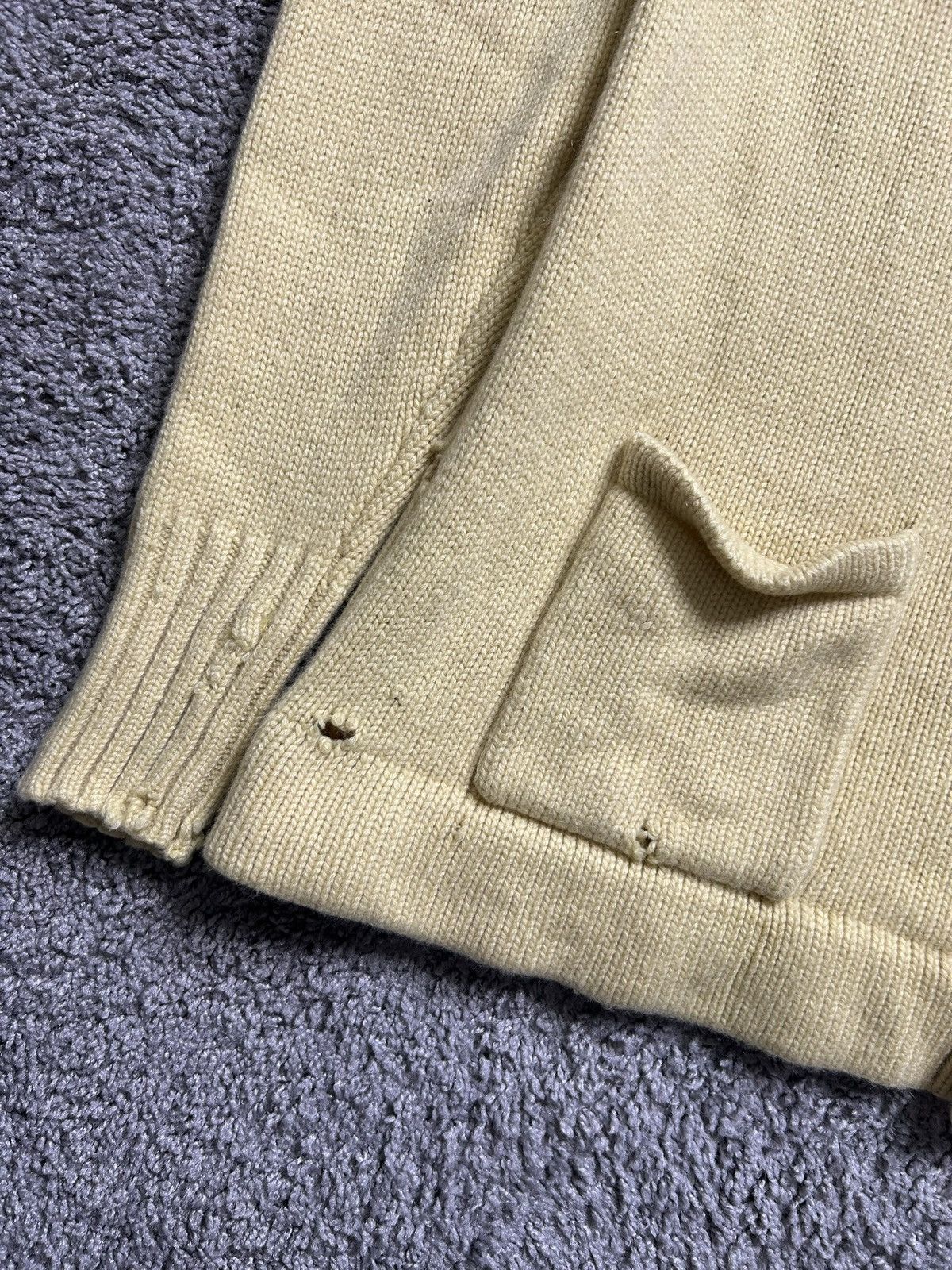 Polo Ralph Lauren Vintage 90s Polo Ralph Lauren Cashmere Shawl Collar Cardigan Size US L / EU 52-54 / 3 - 3 Thumbnail